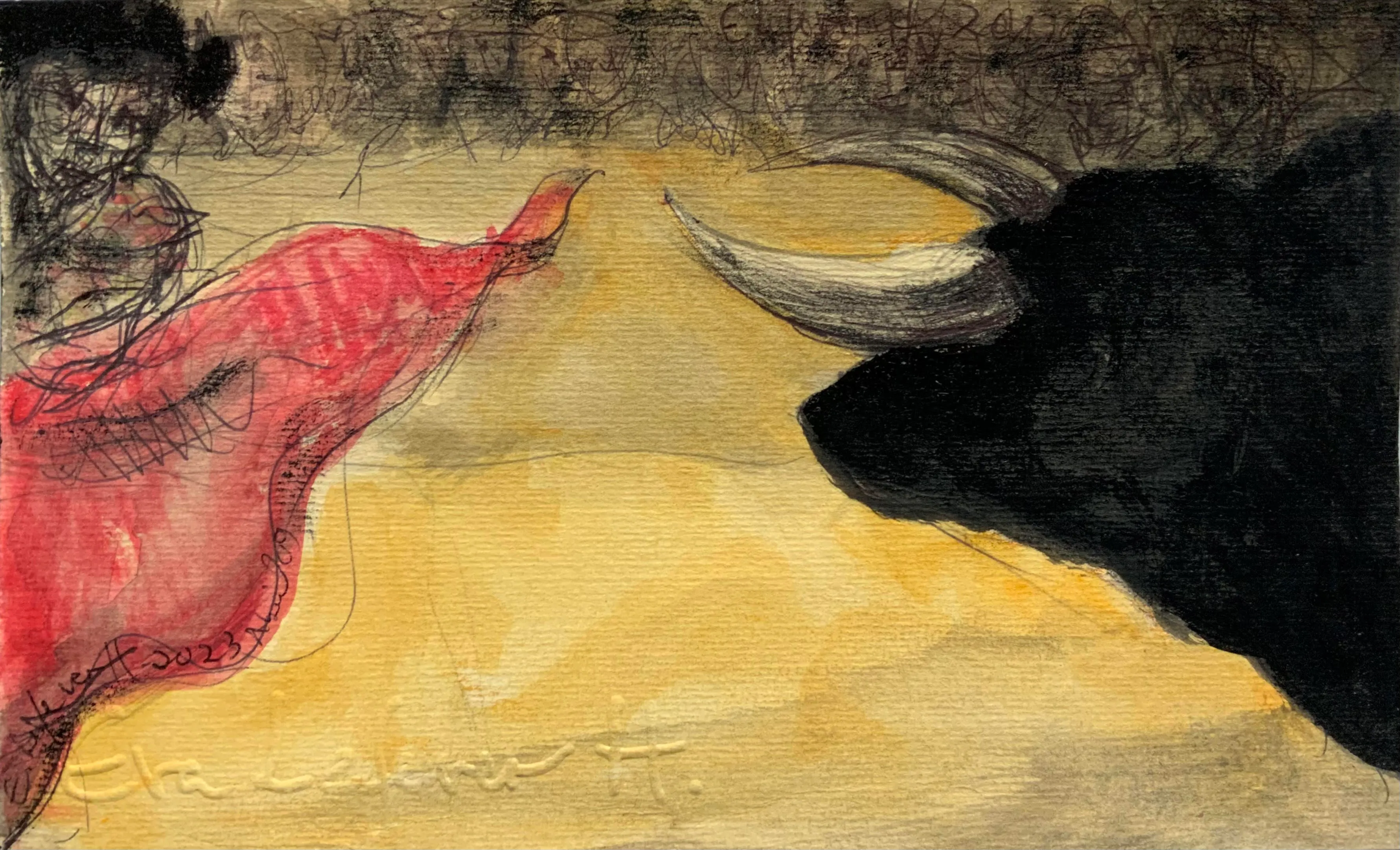 Obra "A las cinco de la tarde" de Eva Lefever