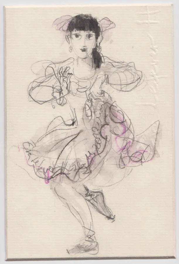 Obra "Apunte de una pequeña bailarina II" de Eva Lefever