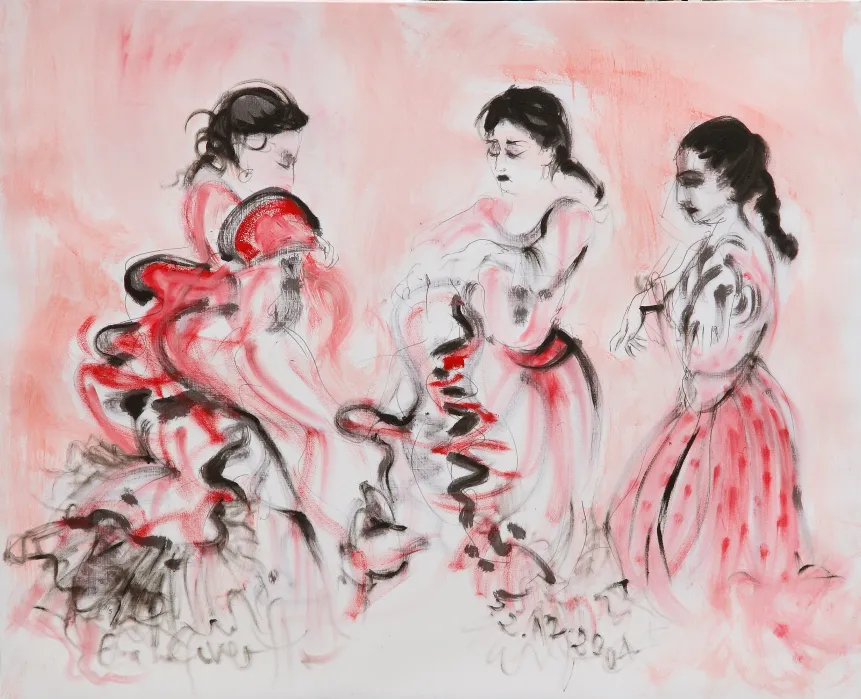 Obra "Apuntes de baile flamenco I" de Eva Lefever