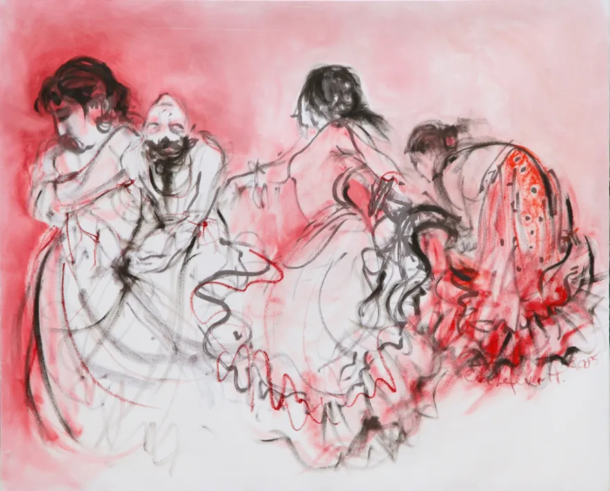 Obra "Apuntes de baile flamenco II" de Eva Lefever