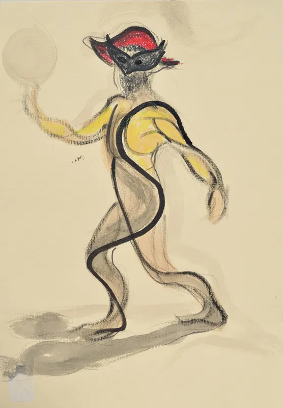 Obra "Arlequín" de Eva Lefever