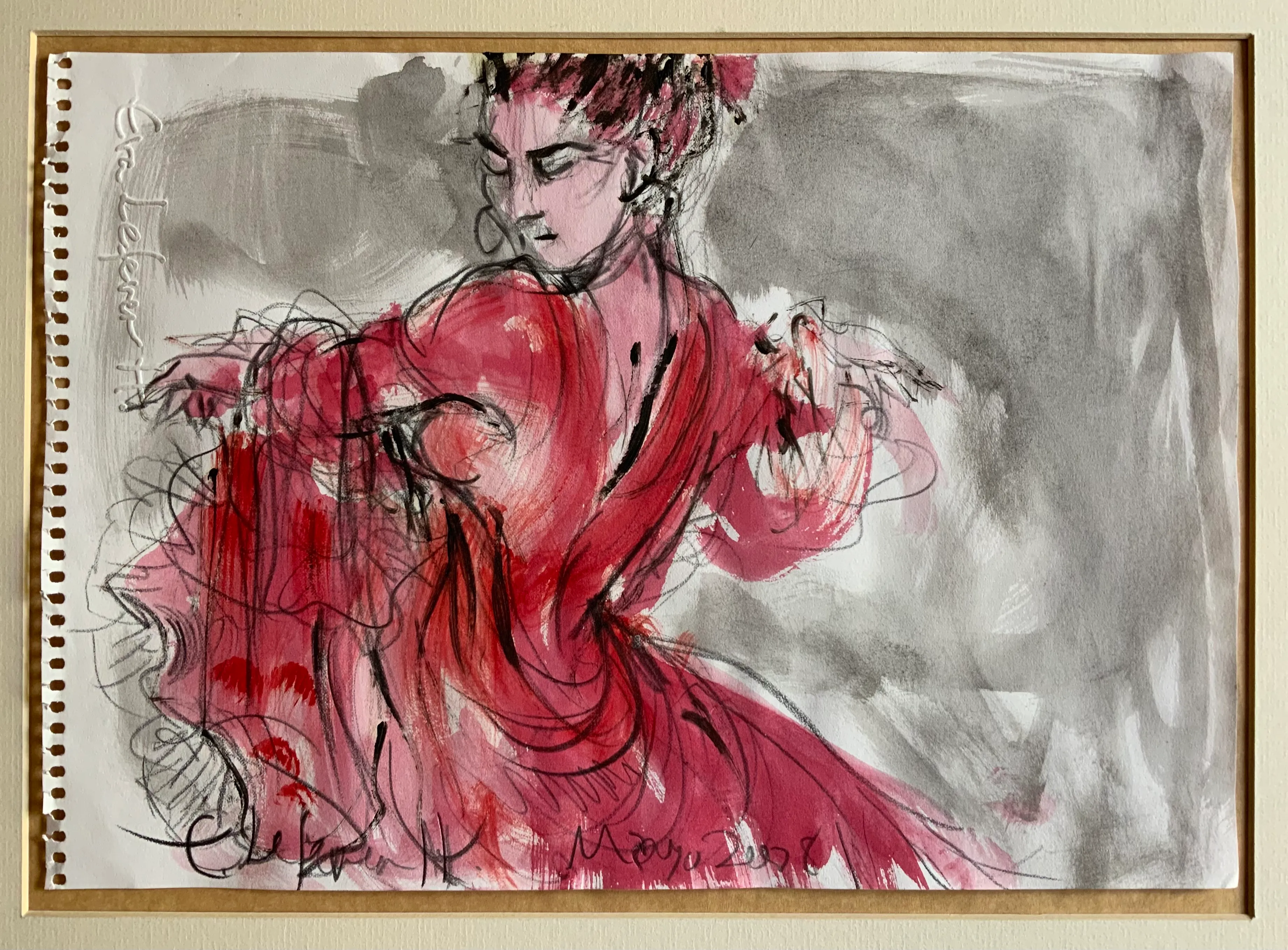 Obra "Bailaora de sangre" de Eva Lefever