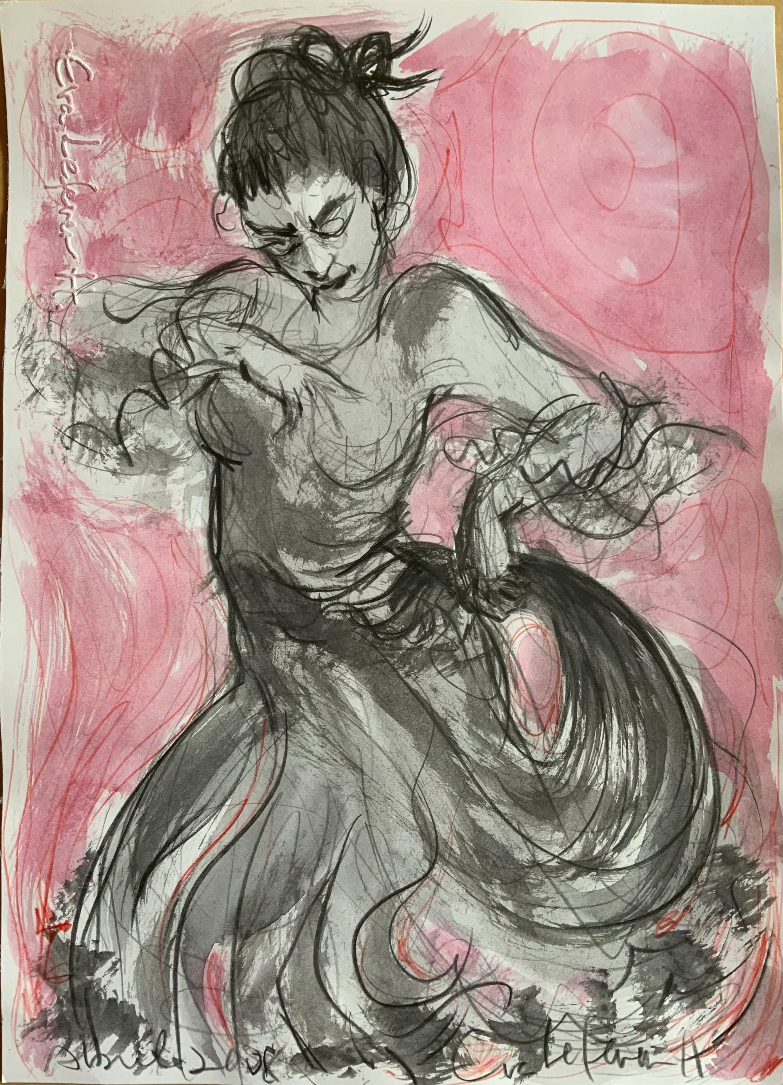 Obra "Bailaora volcánica III" de Eva Lefever