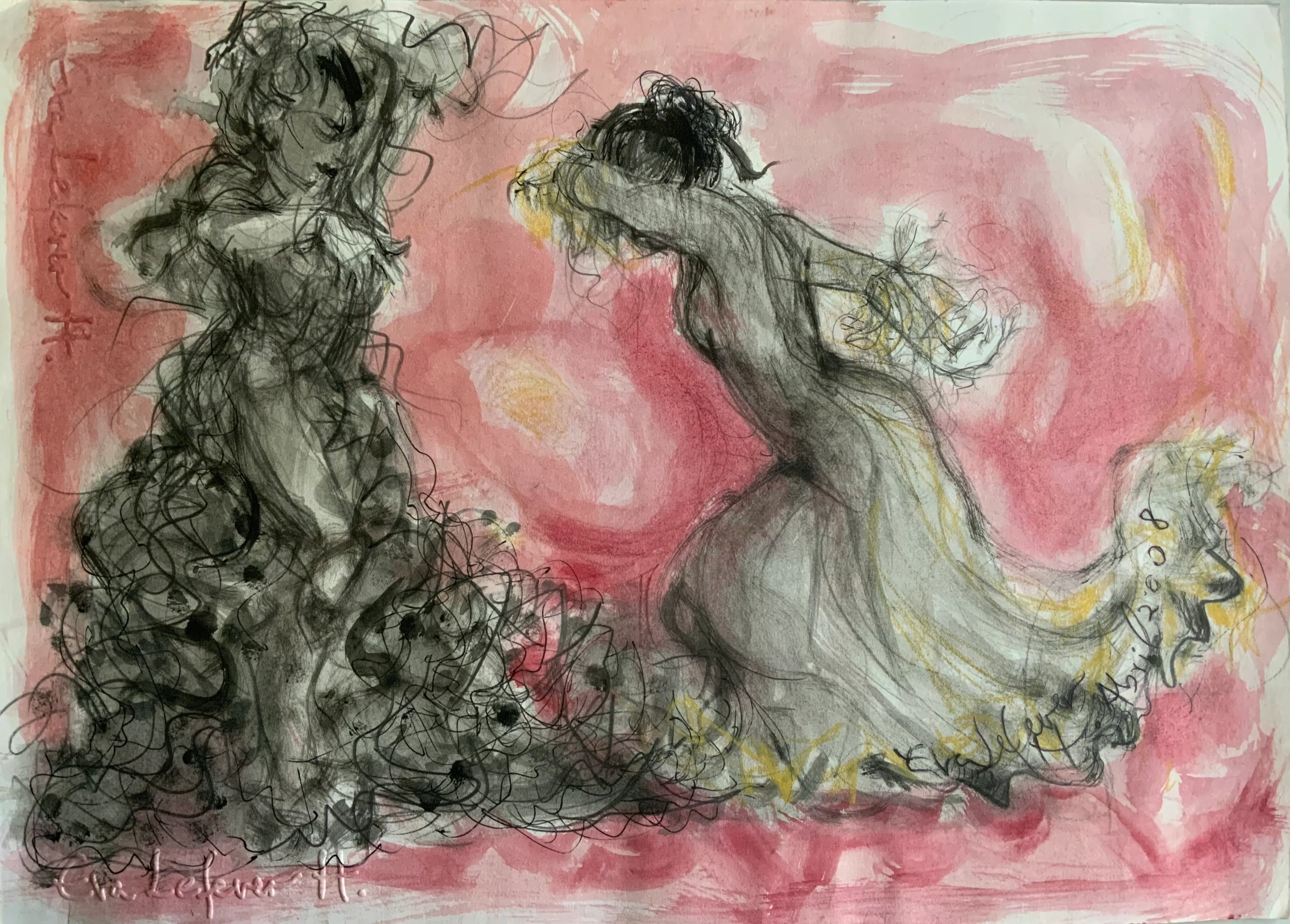 Obra "Bailaora volcánica VI" de Eva Lefever