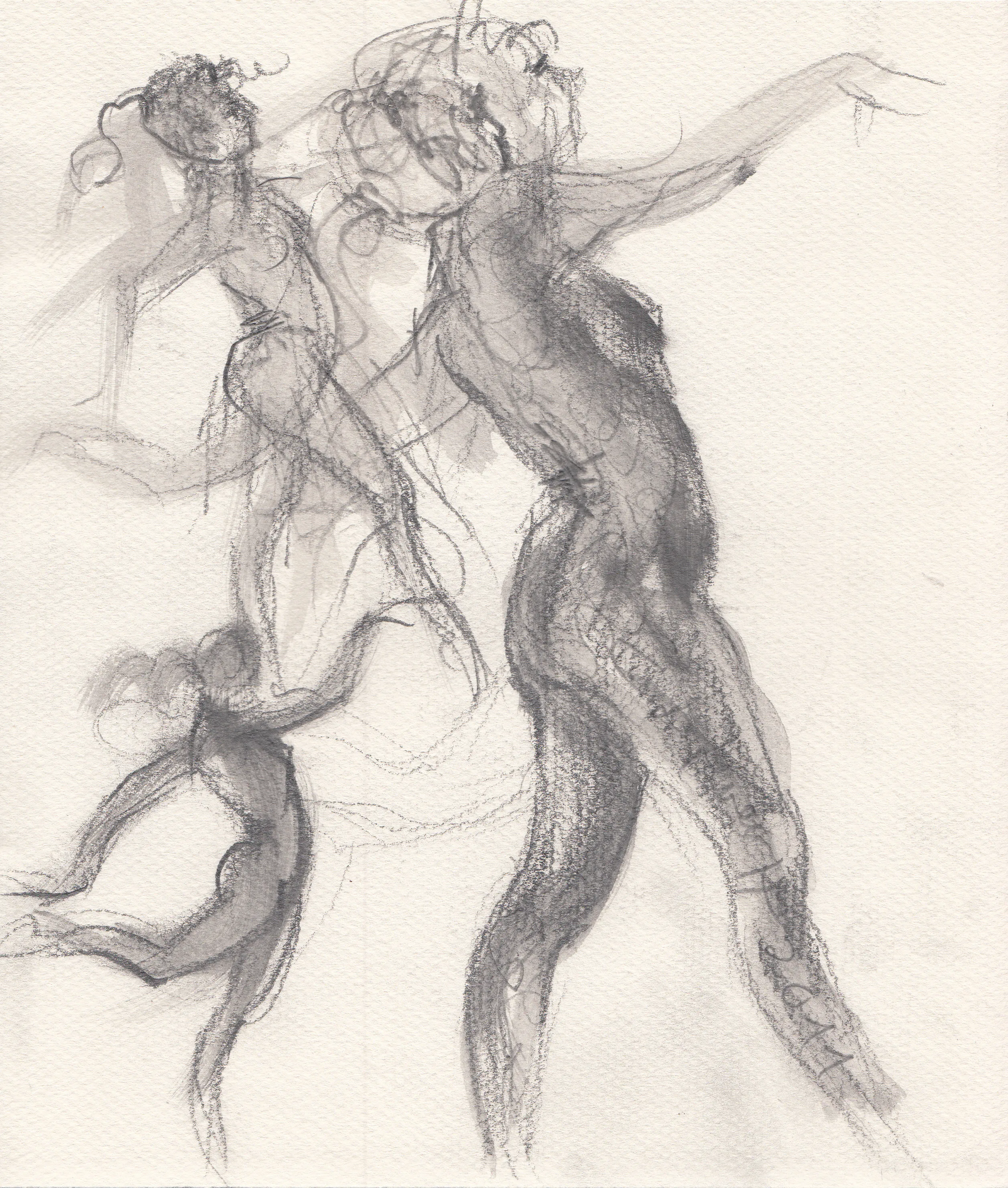 Obra "Bailarinas de Degas I" de Eva Lefever