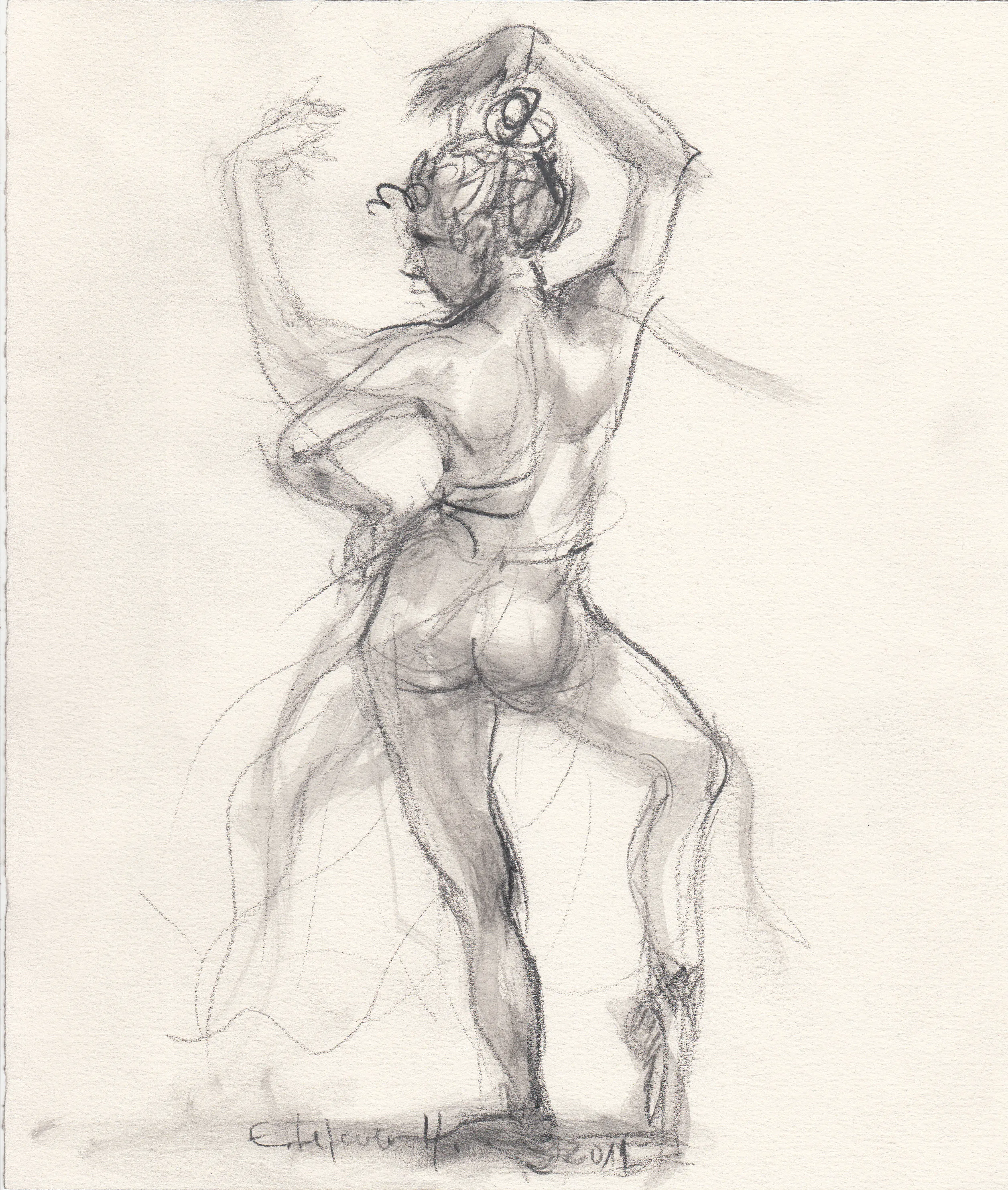 Obra "Bailarinas de Degas III" de Eva Lefever