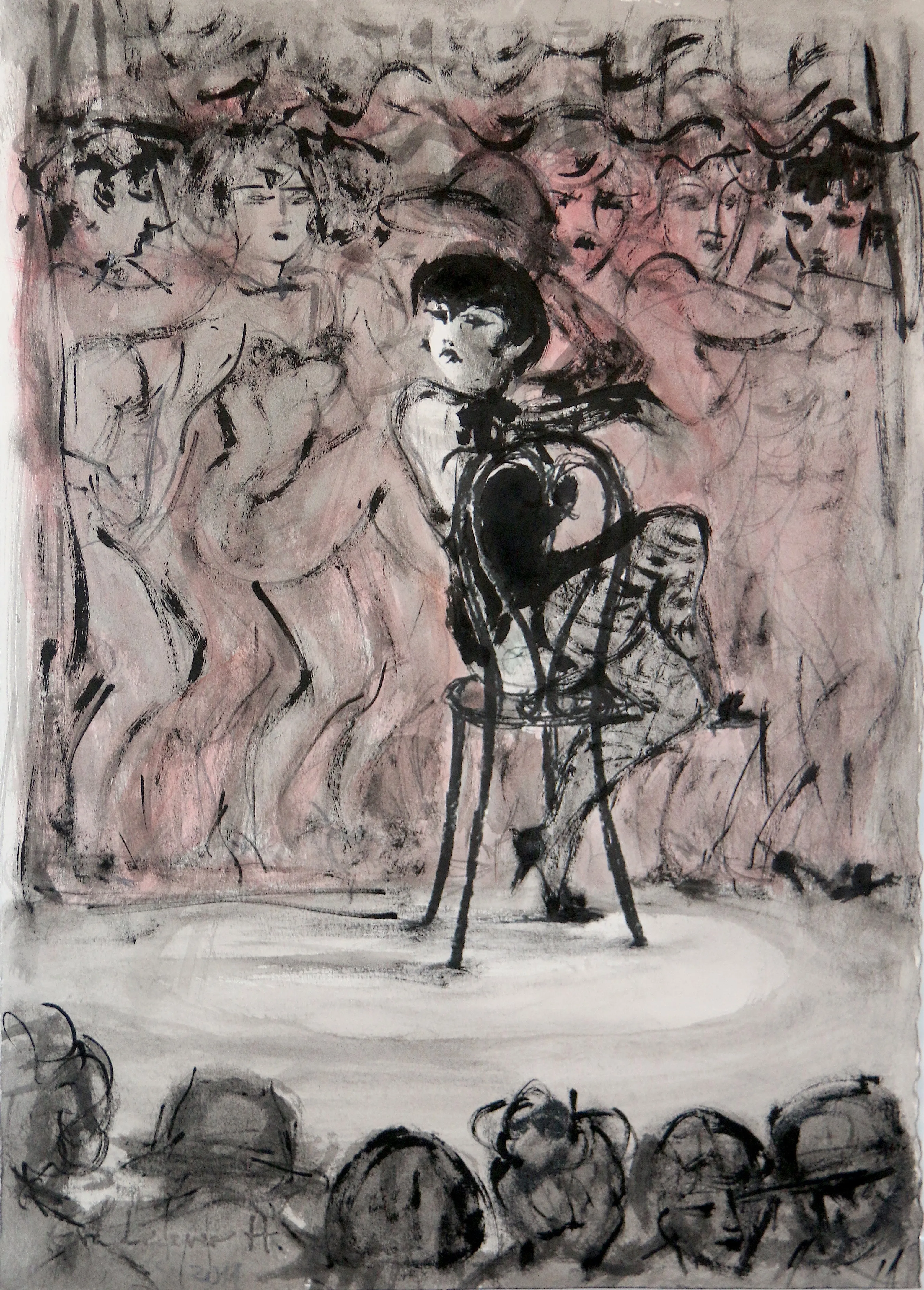 Obra "Cabaret III" de Eva Lefever
