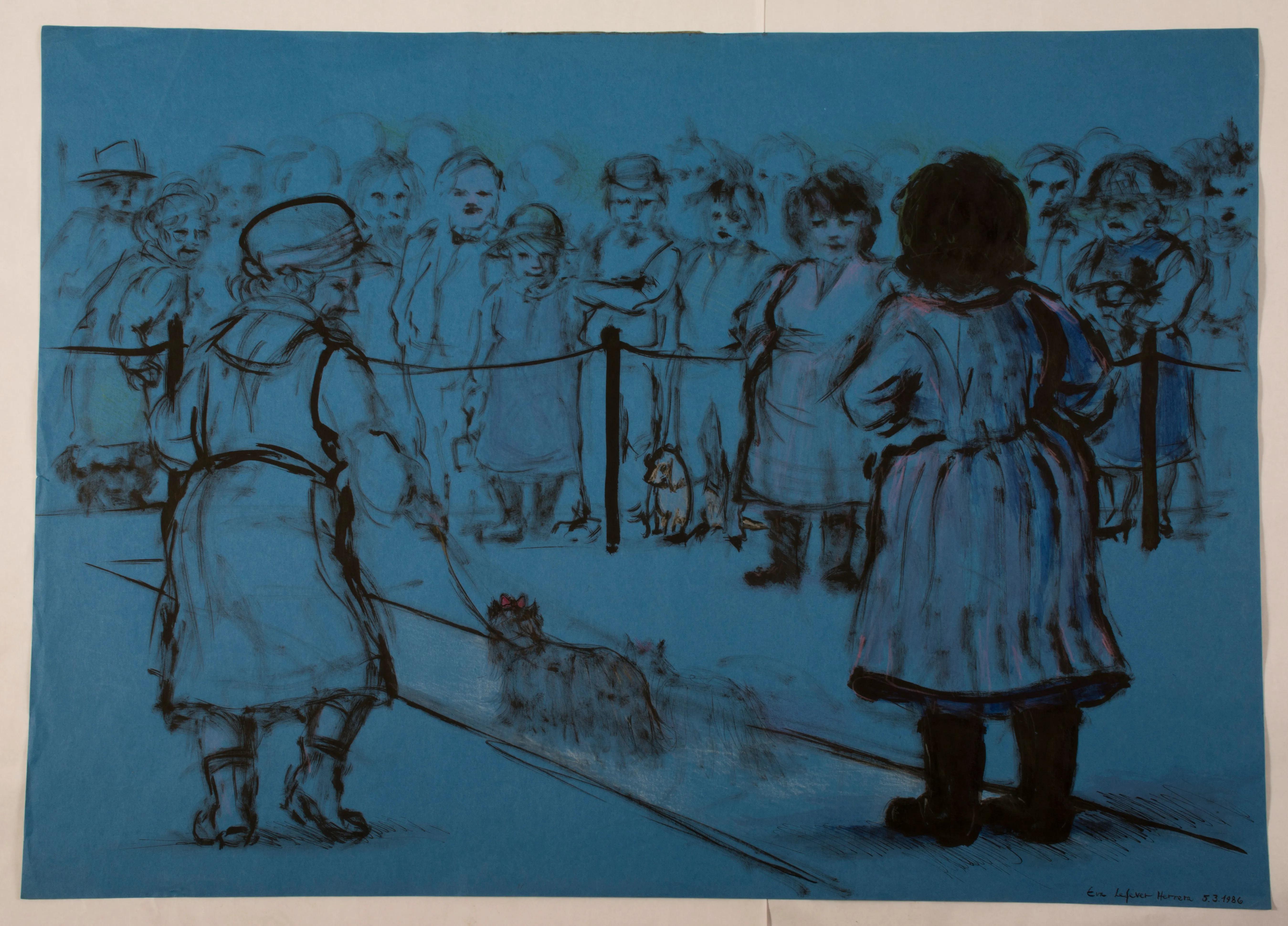 Obra "Concurso Canino II" de Eva Lefever