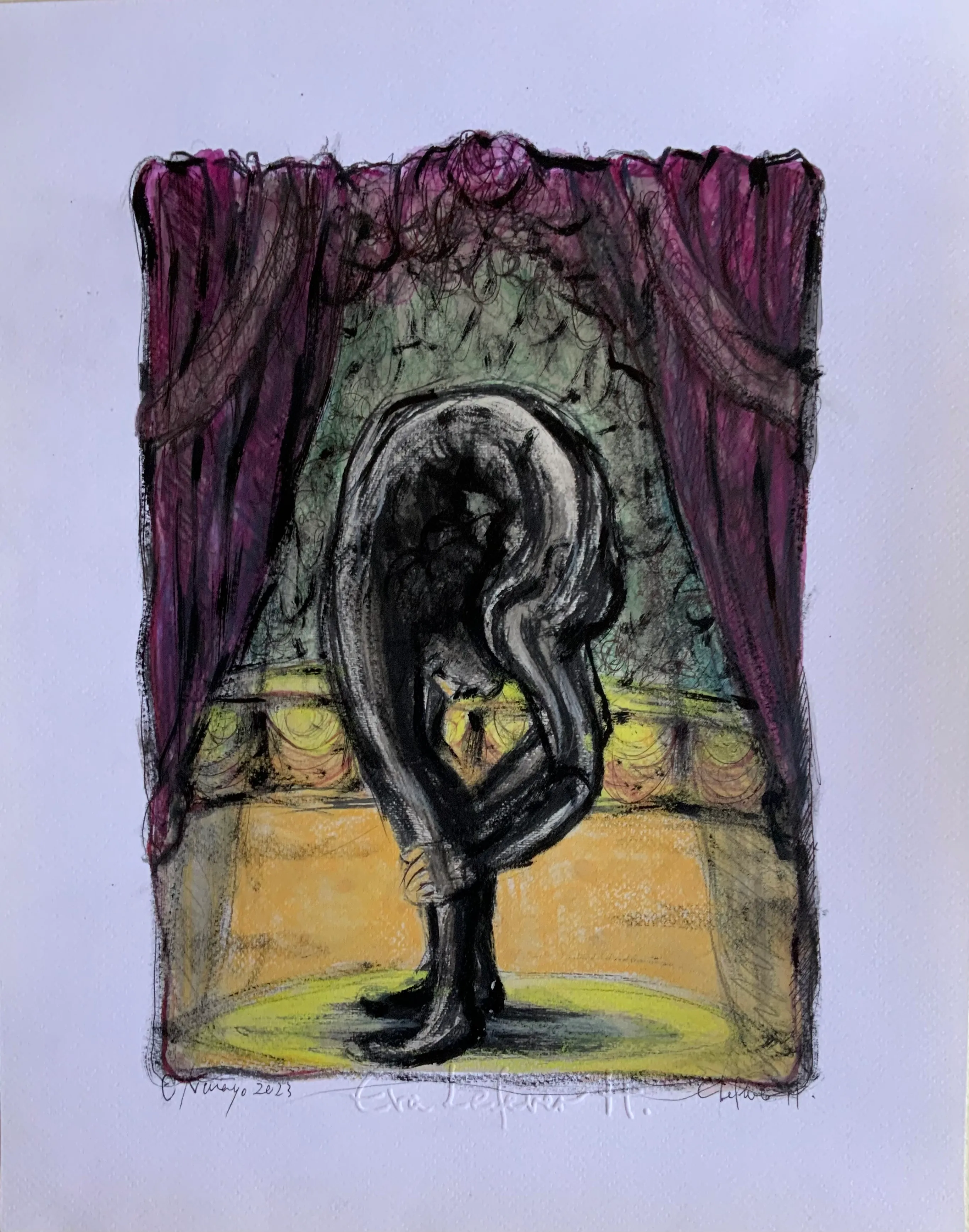 Obra "Contorsionista II (Variación 2)" de Eva Lefever