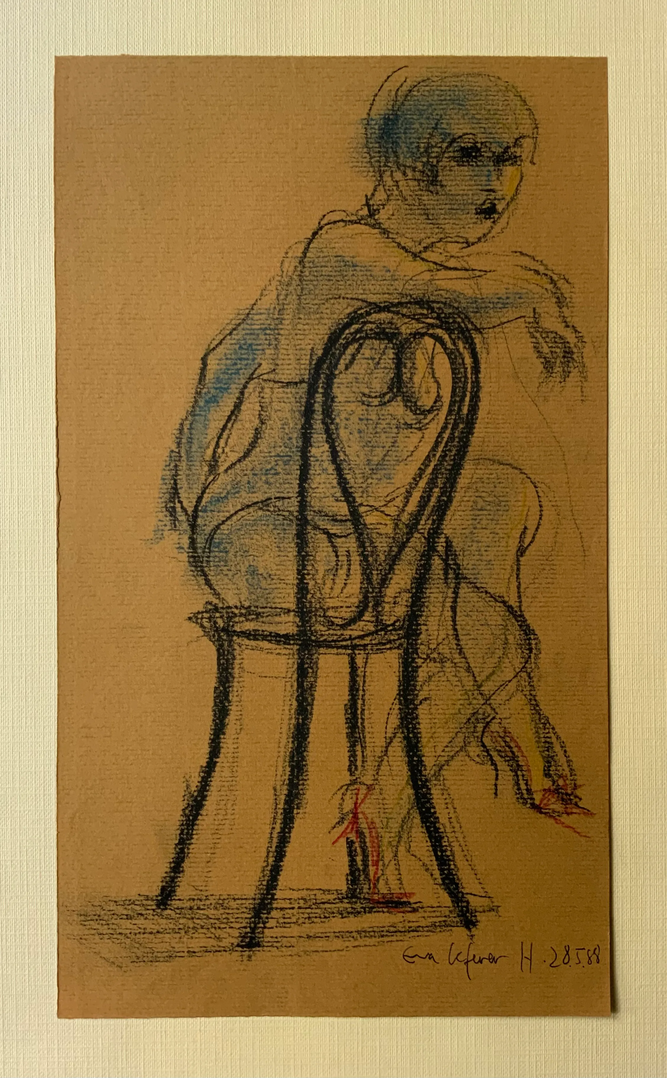 Obra "Corista sentada" de Eva Lefever