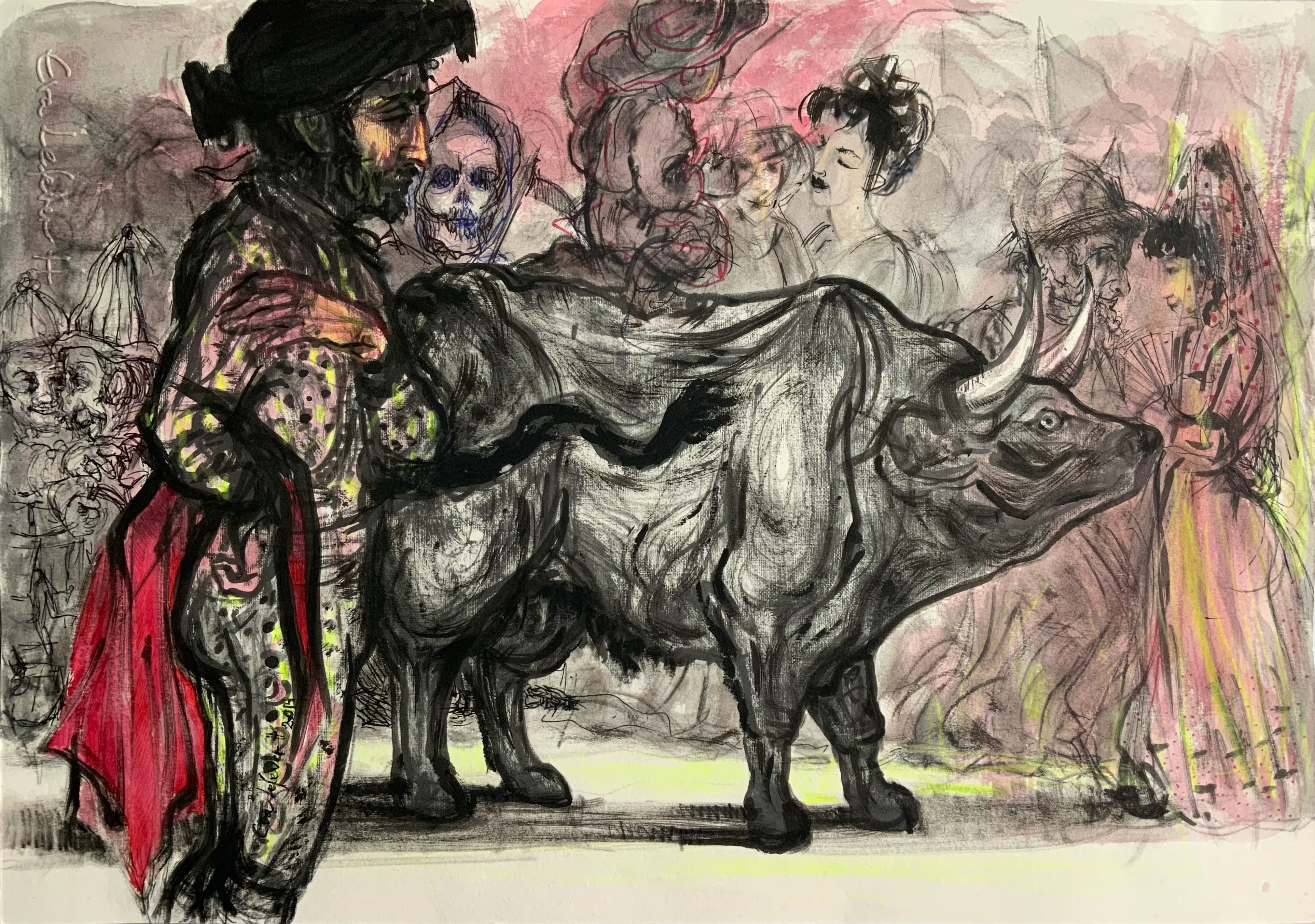 Obra "Corrida bufa III" de Eva Lefever