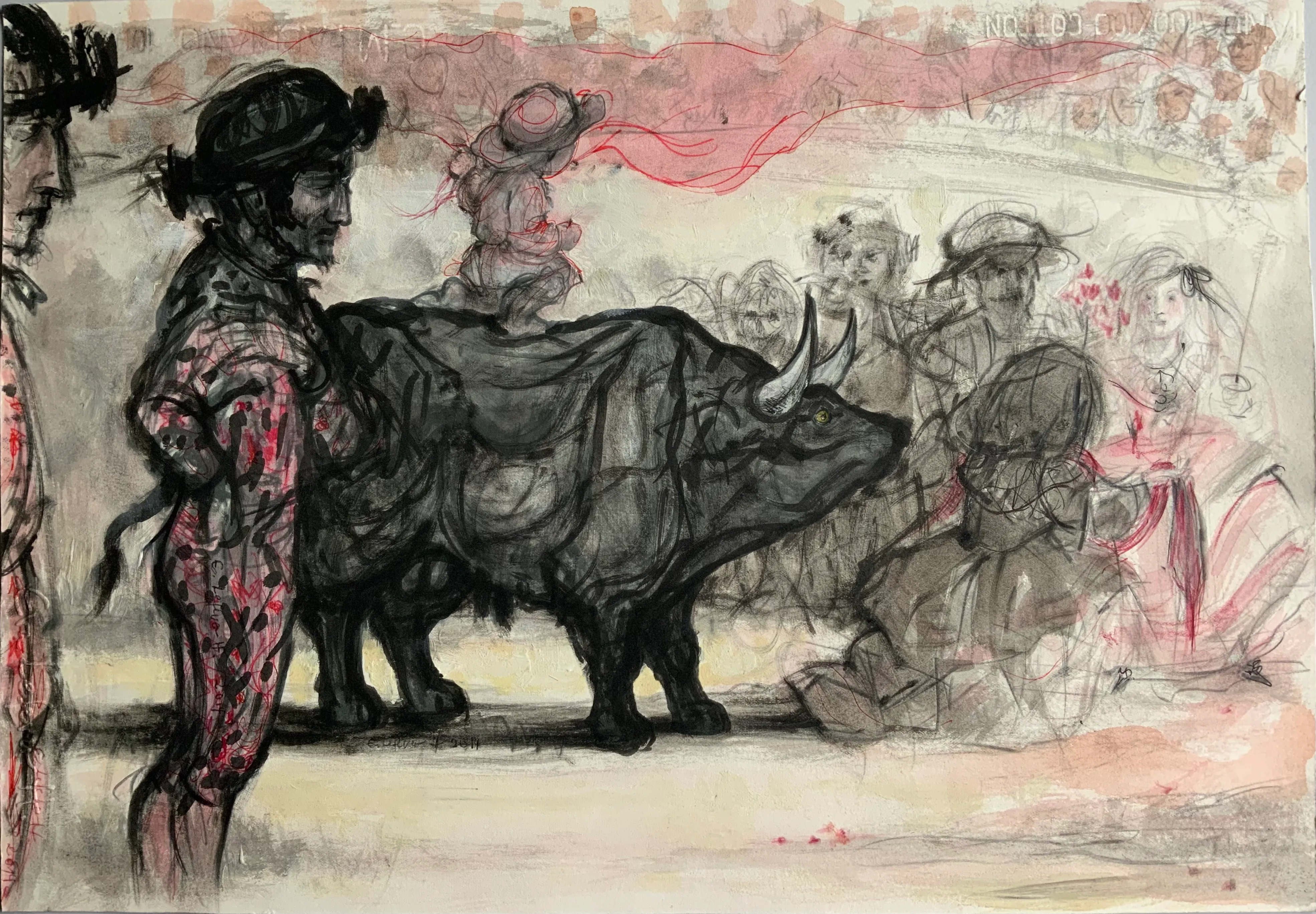 Obra "Corrida bufa IV" de Eva Lefever