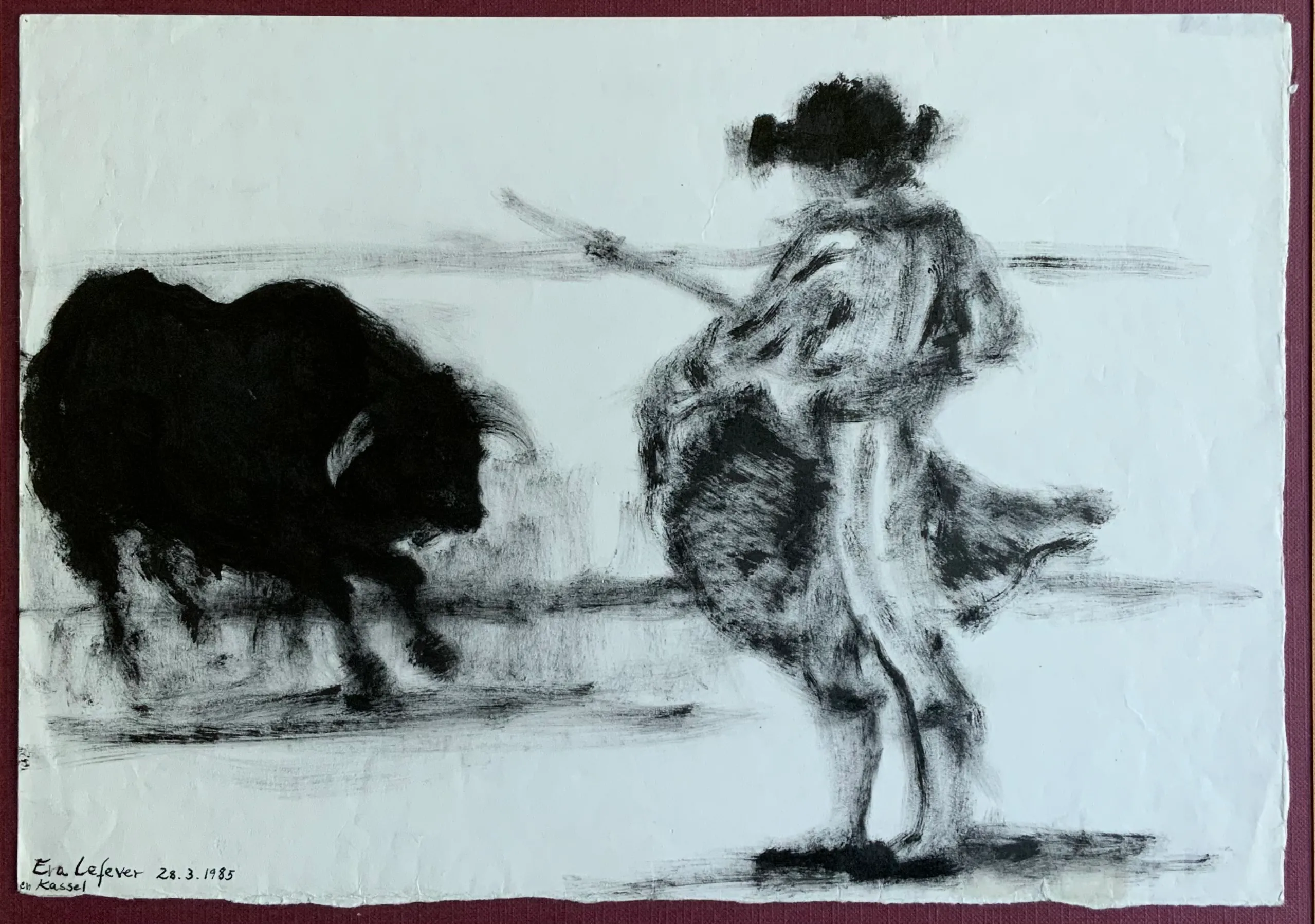 Obra "Corrida I" de Eva Lefever