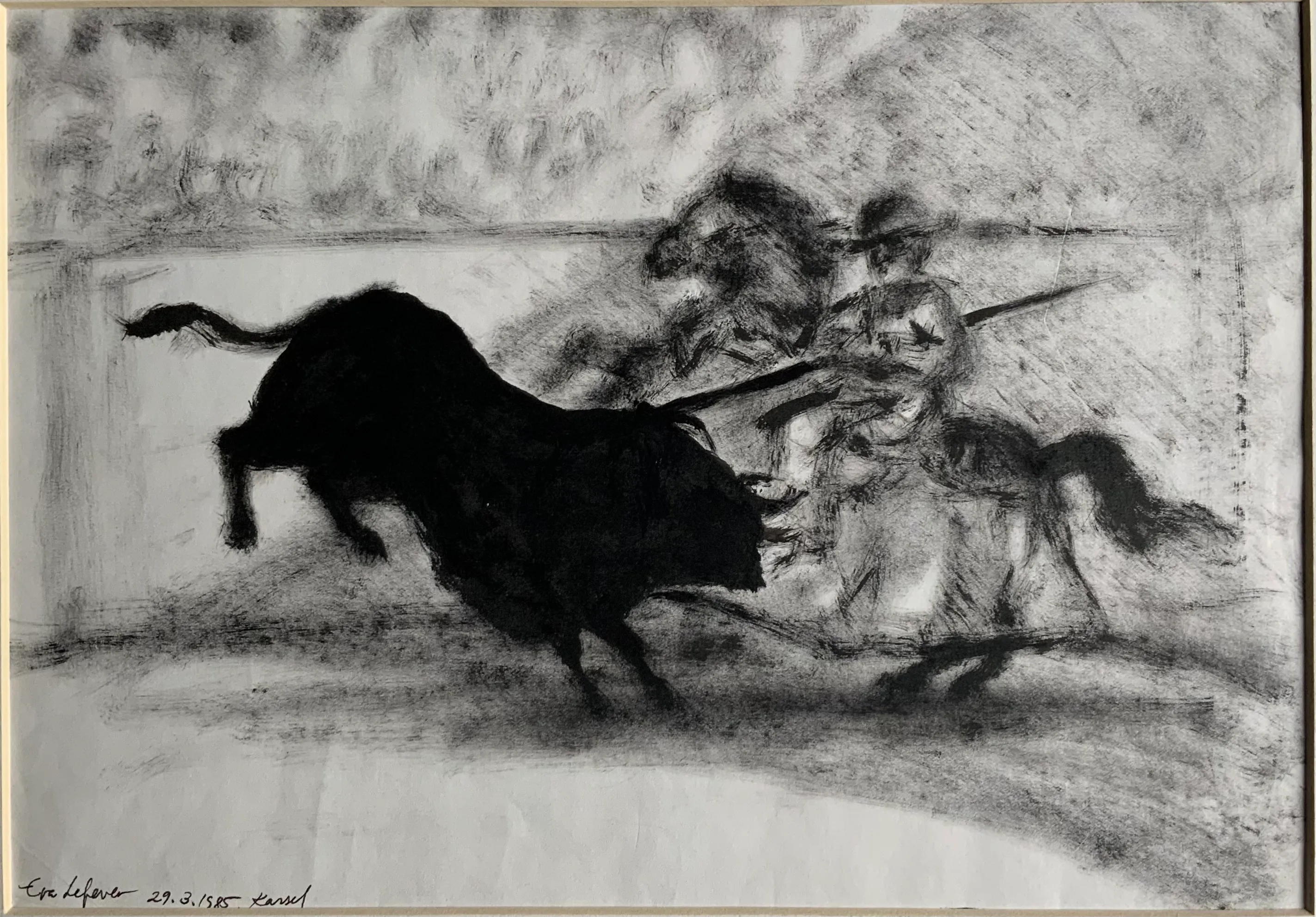 Obra "Corrida III" de Eva Lefever