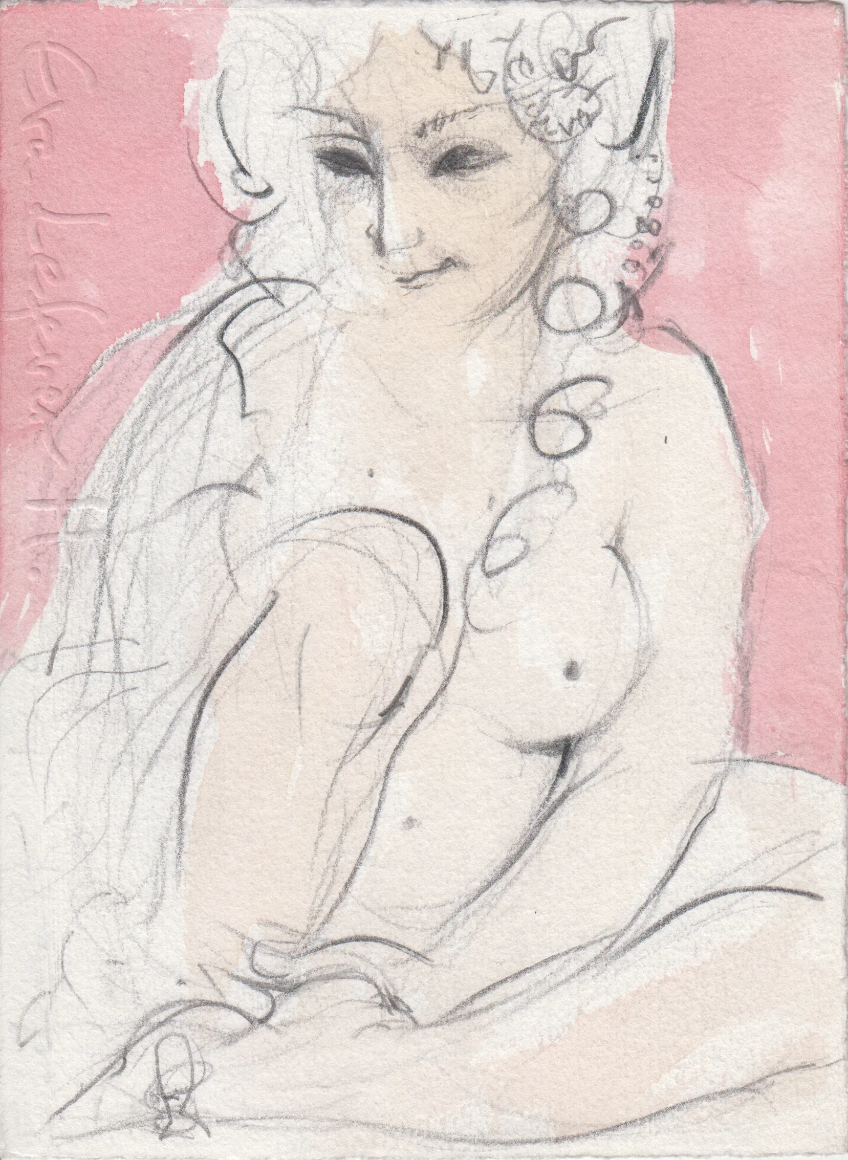 Obra "Desnudo femenino I" de Eva Lefever