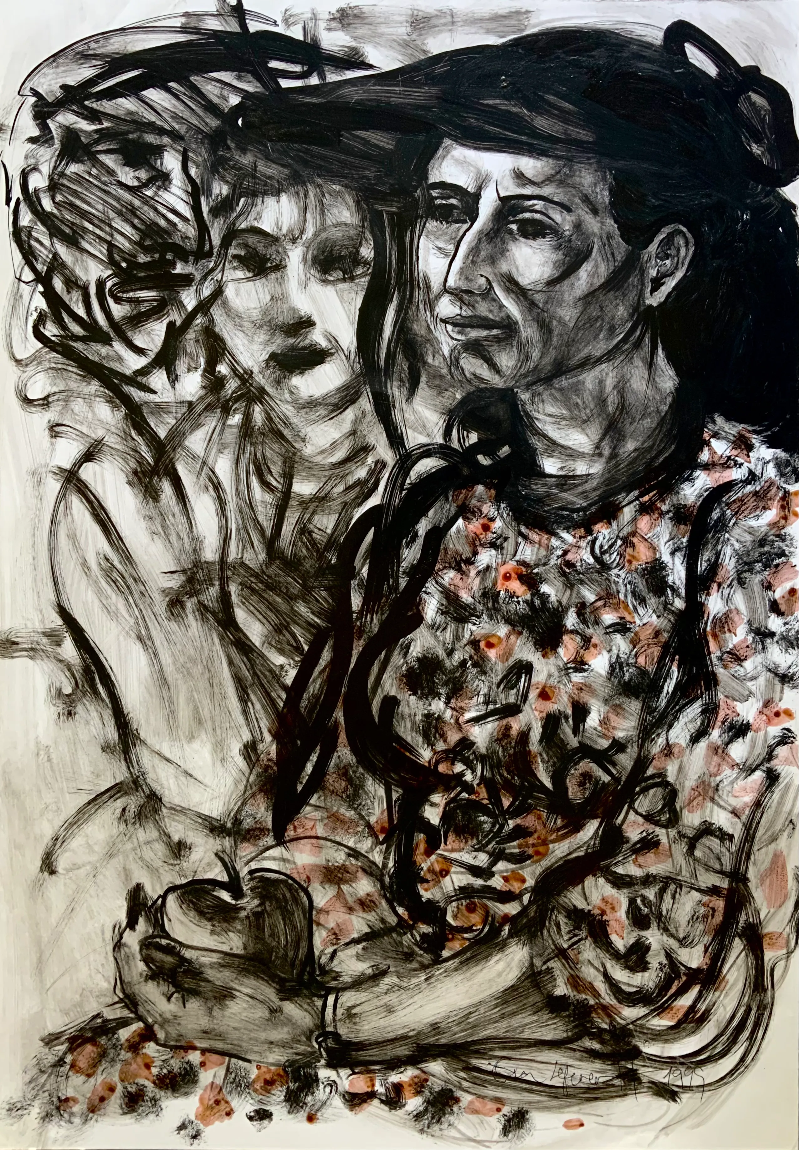 Obra "Dos mujeres" de Eva Lefever