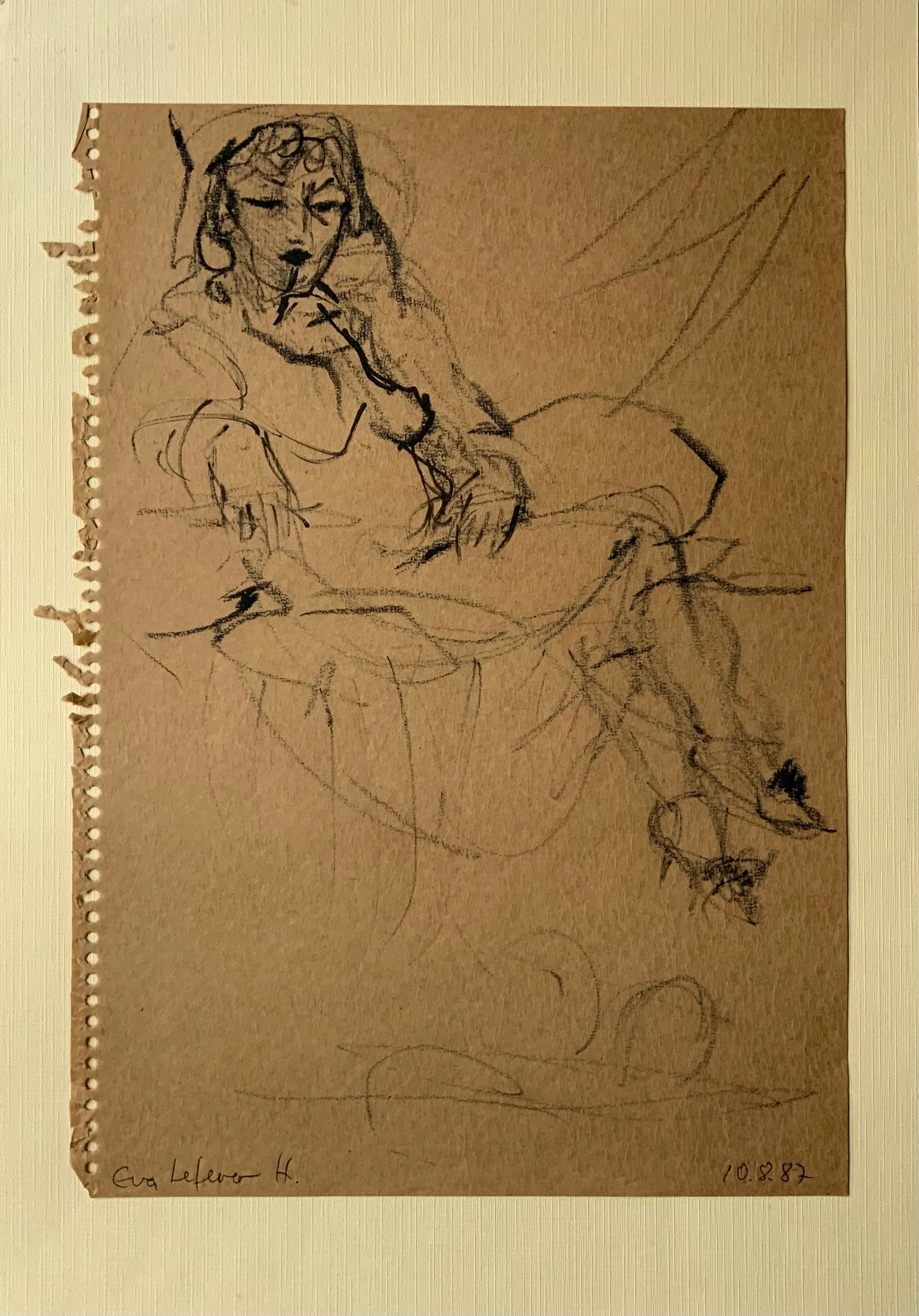 Obra "El descanso de la vedette I" de Eva Lefever