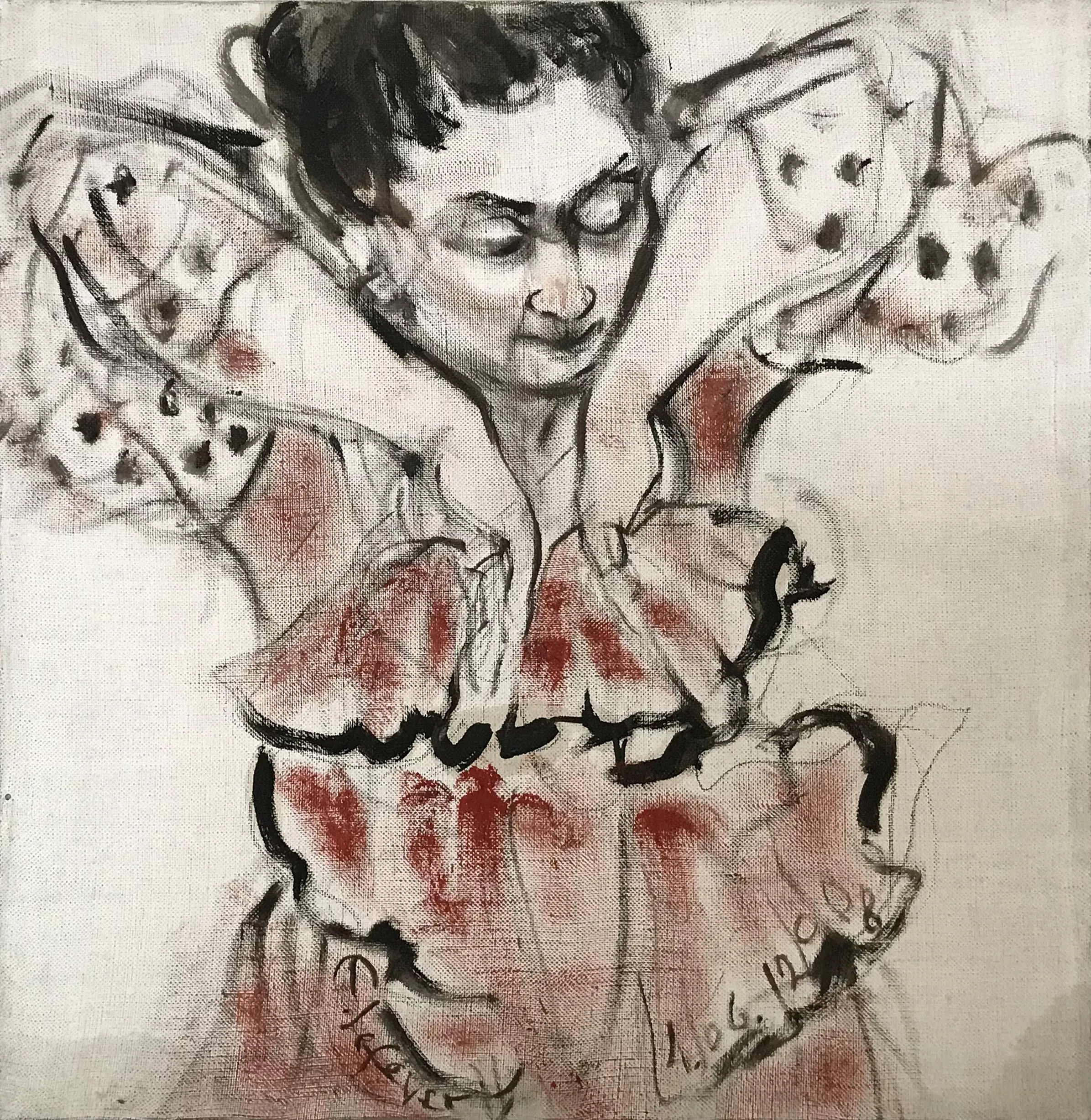 Obra "El flamenco de Natalia I" de Eva Lefever