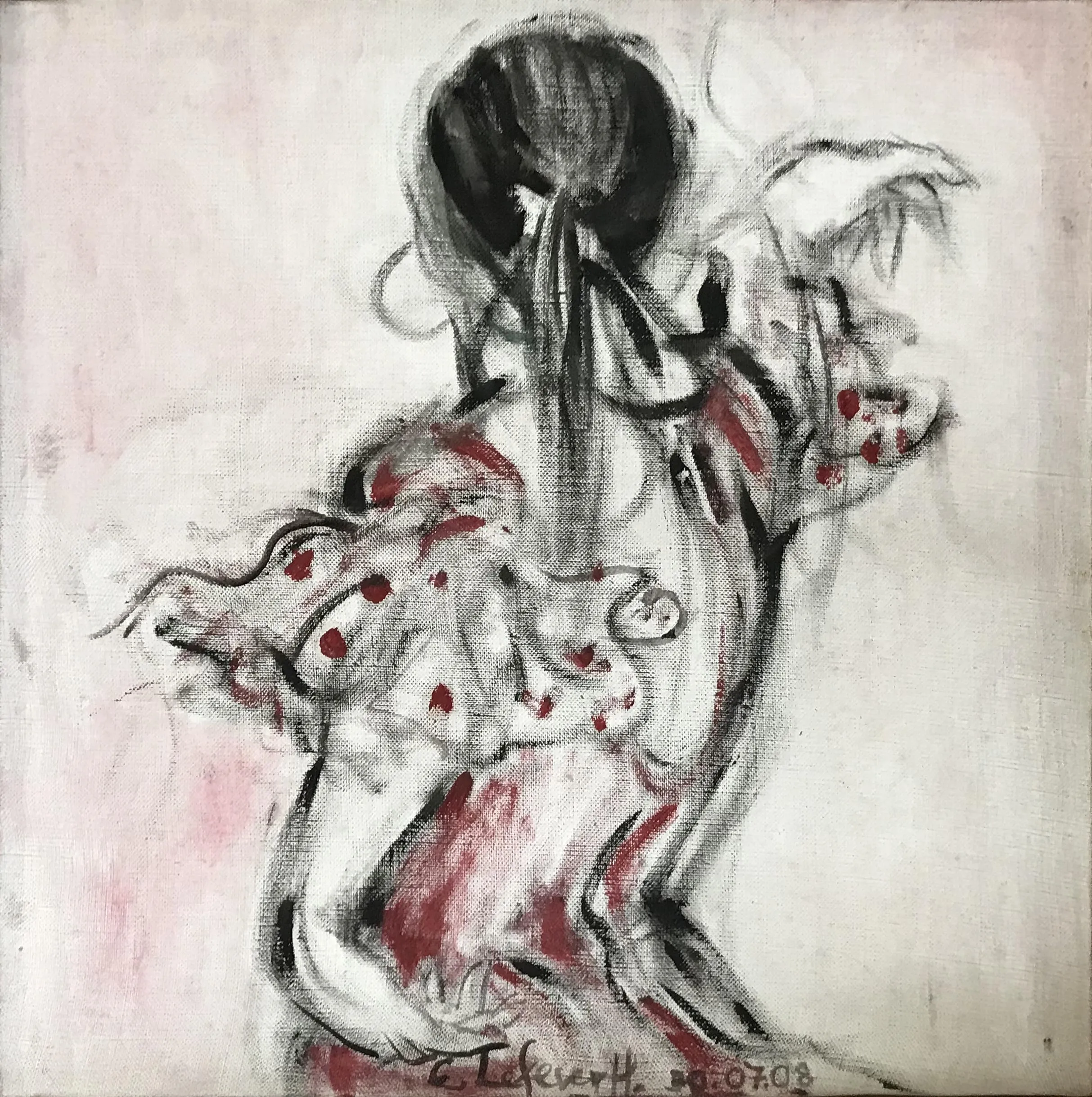 Obra "El flamenco de Natalia III" de Eva Lefever