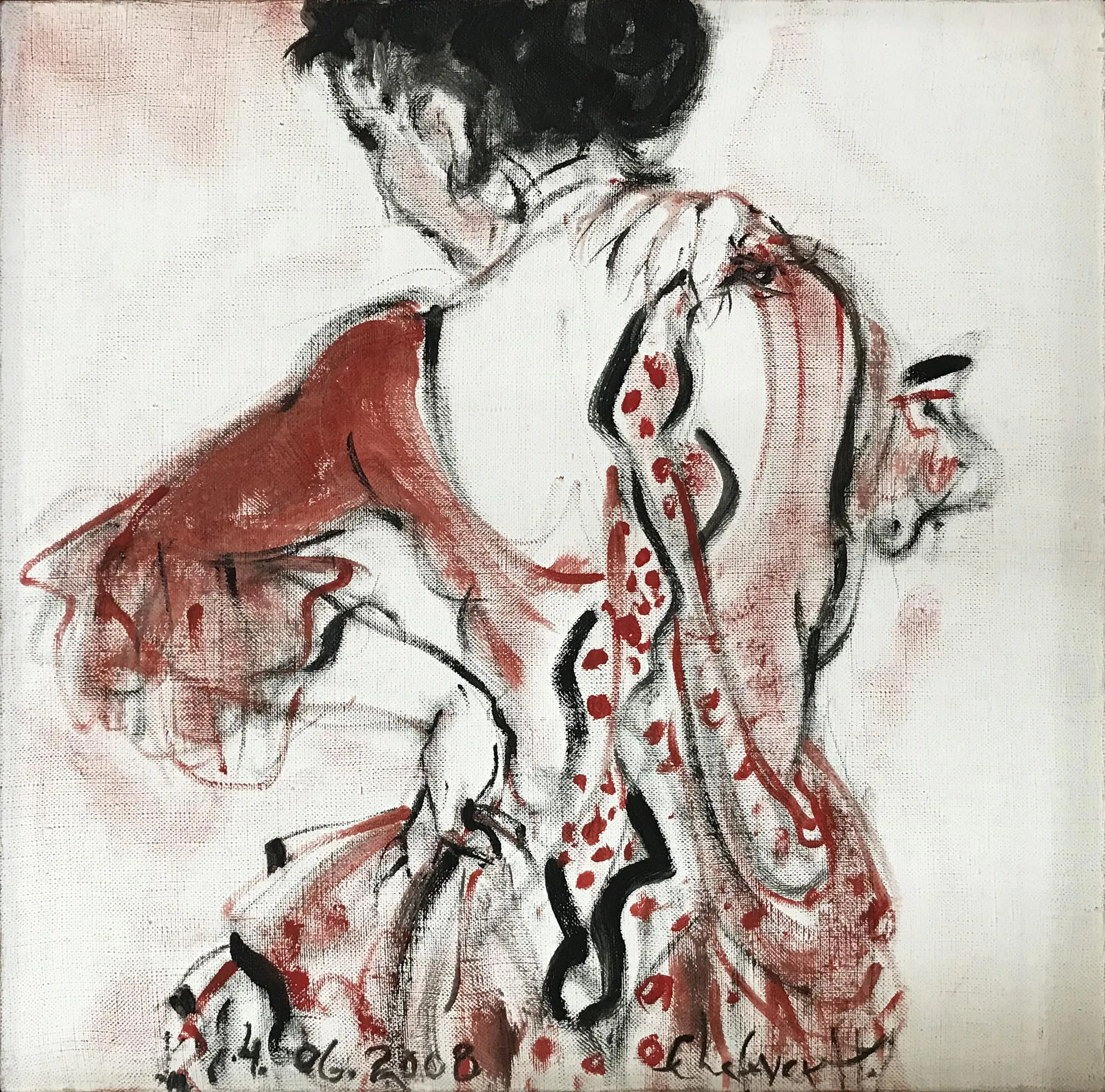 Obra "El flamenco de Natalia V" de Eva Lefever