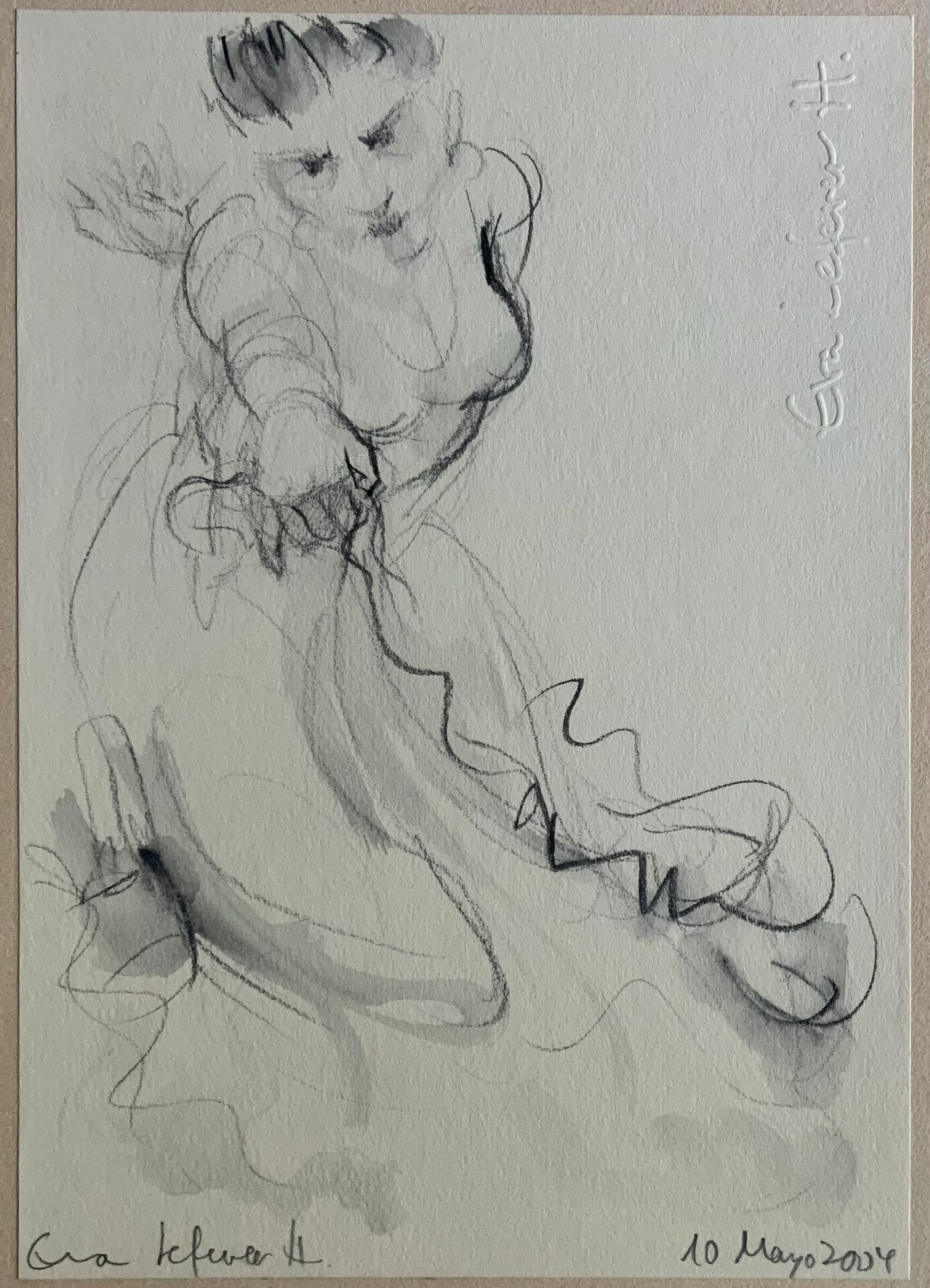 Obra "Ensayo de baile flamenco III" de Eva Lefever
