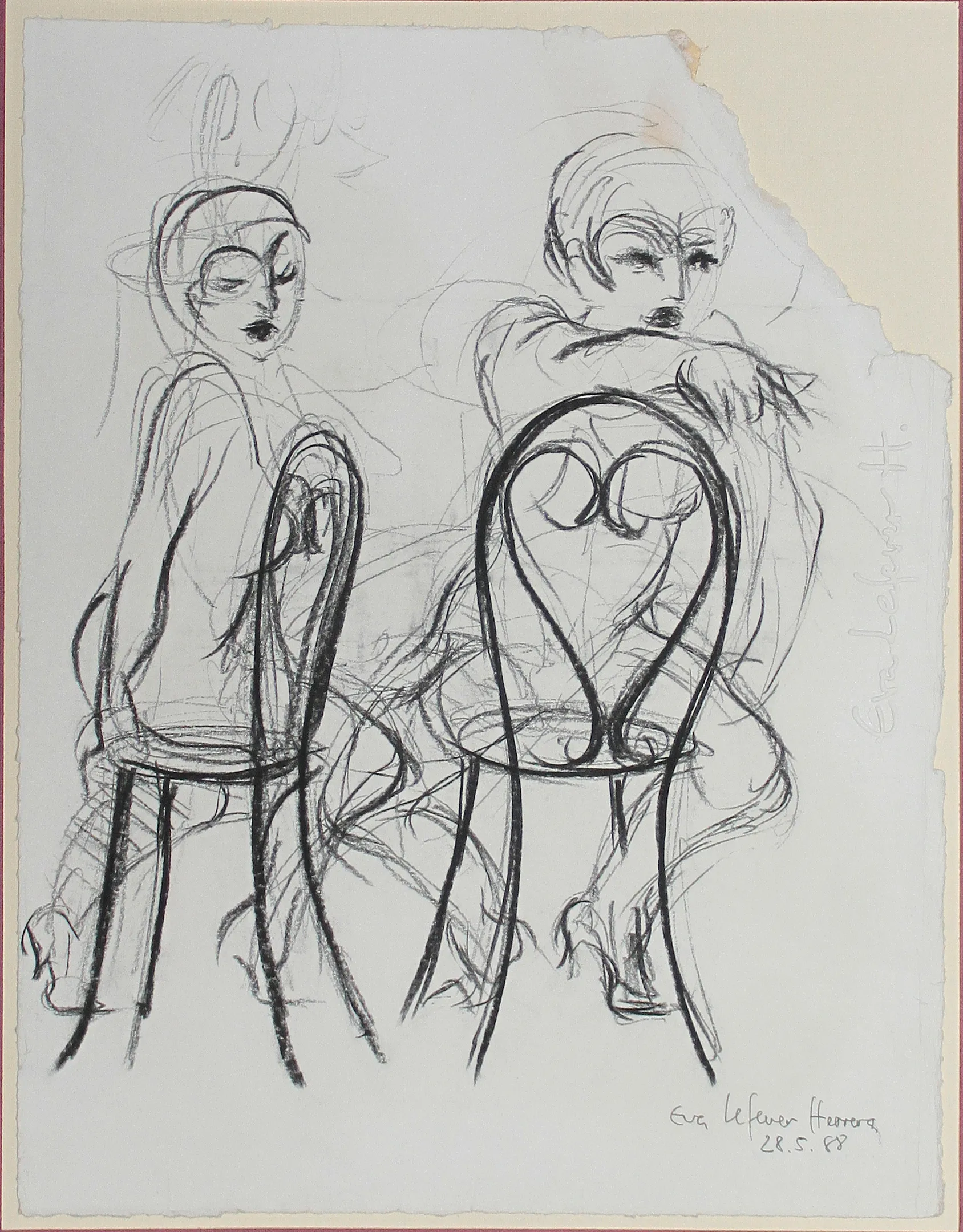 Obra "Ensayo de la protagonista II" de Eva Lefever