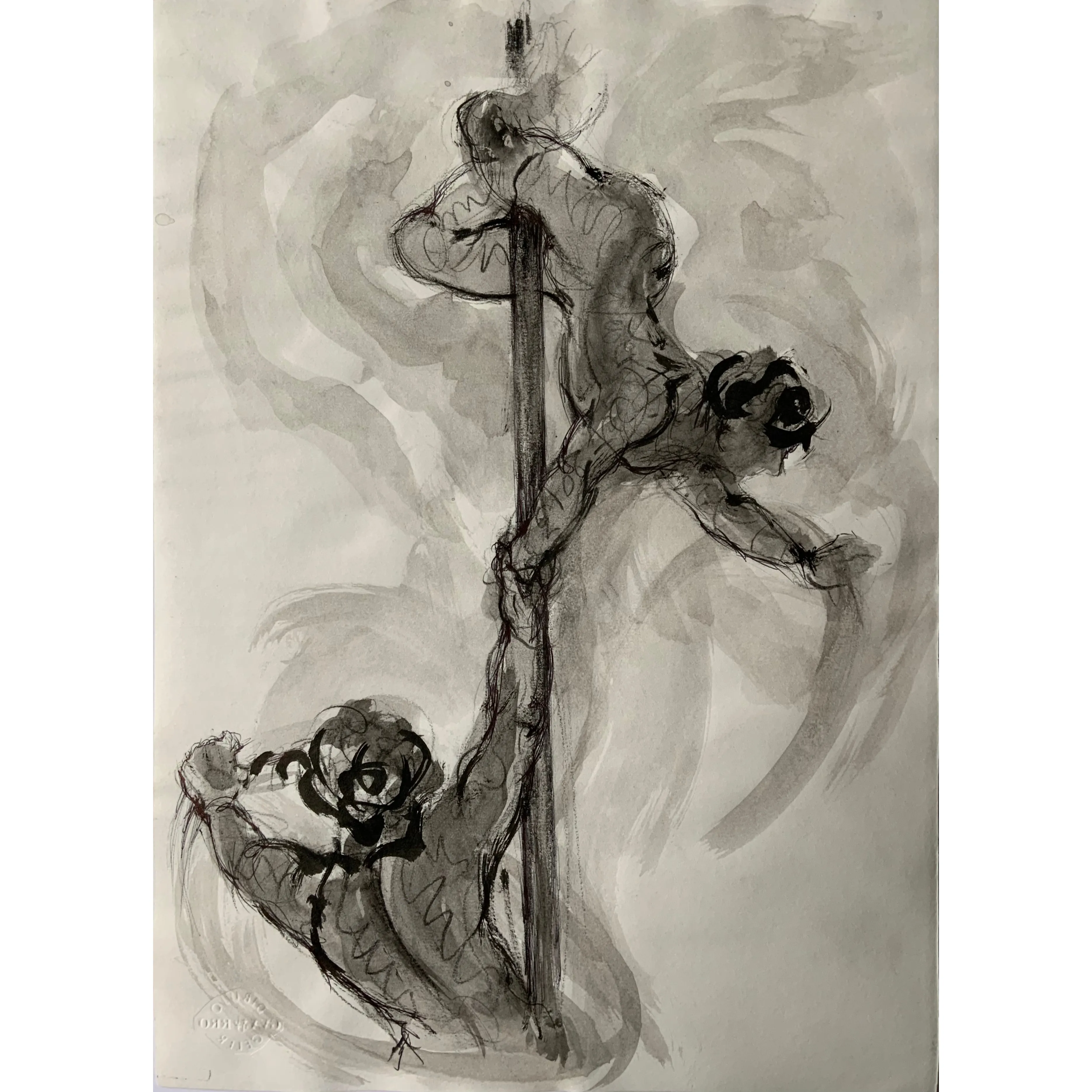 Obra "Escena circense" de Eva Lefever