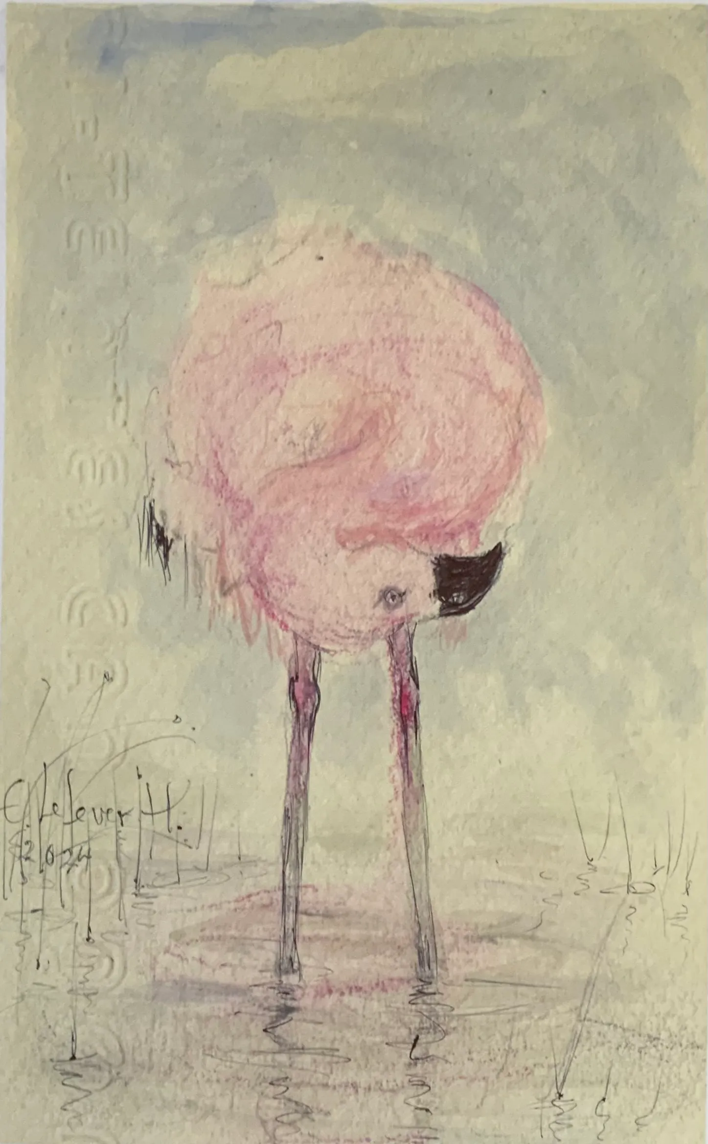 Obra "Flamenco (Variación 2)" de Eva Lefever