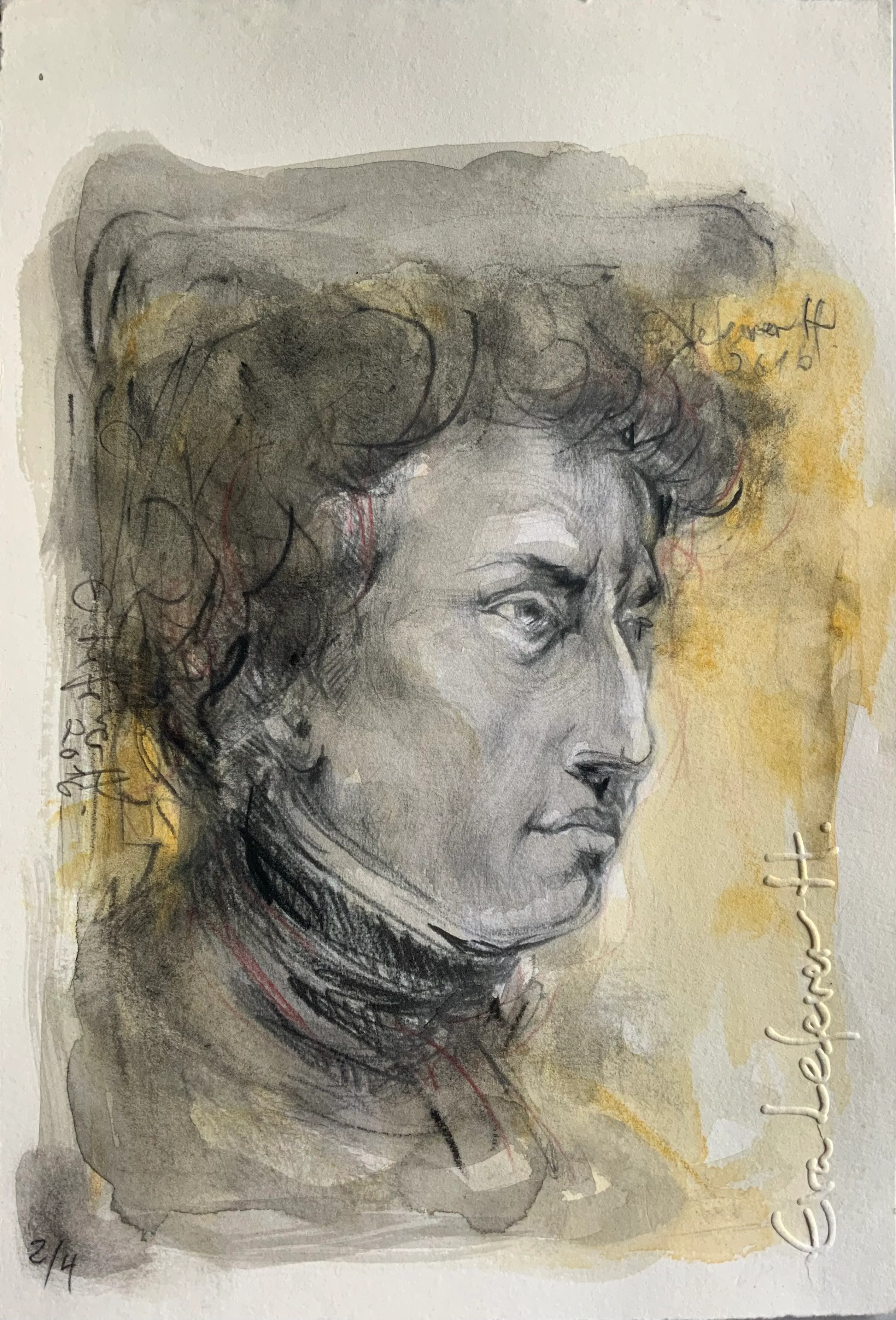 Obra "Frédéric Chopin II" de Eva Lefever