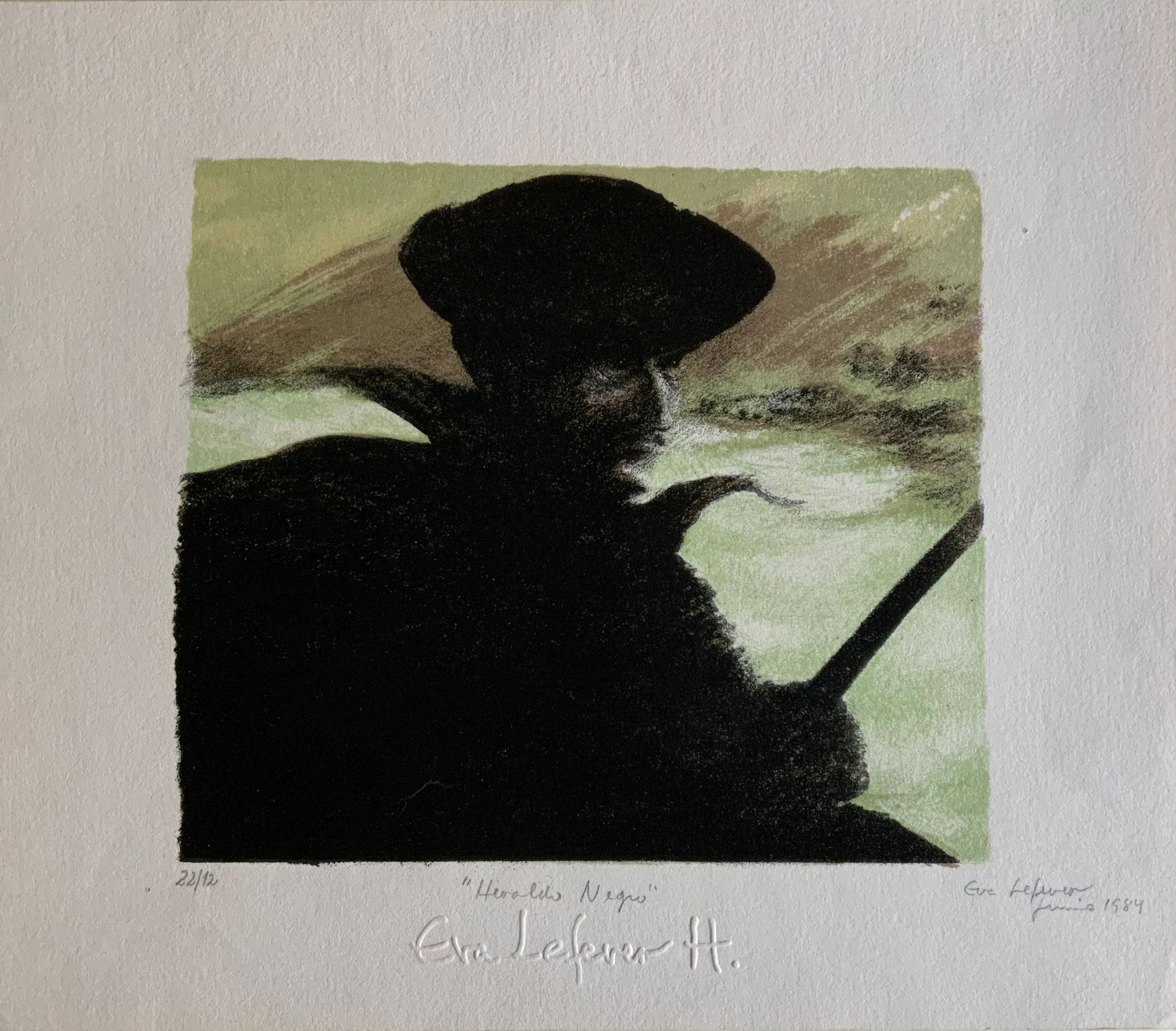 Obra "Heraldo negro" de Eva Lefever