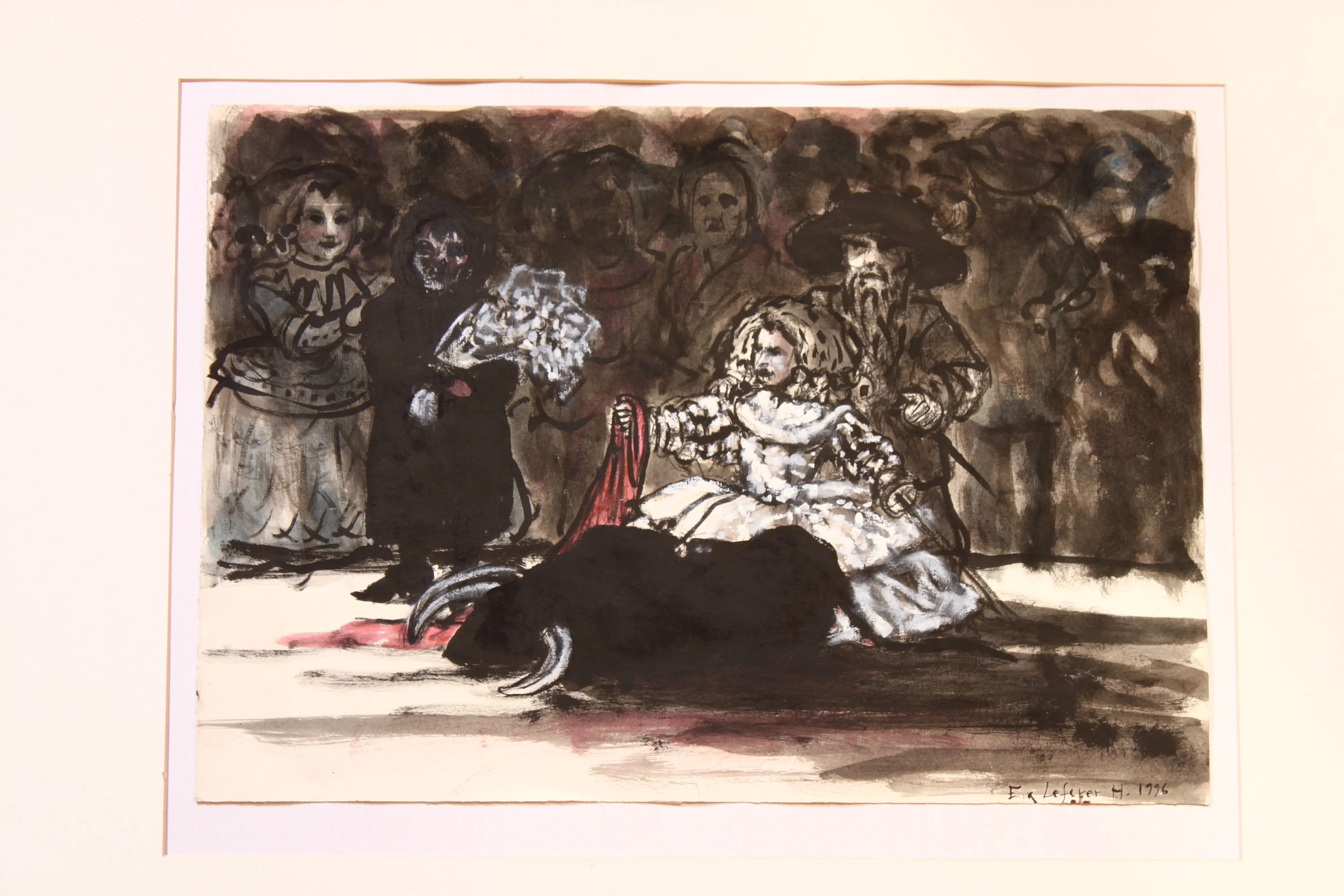 Obra "Infanta torera con traje blanco" de Eva Lefever