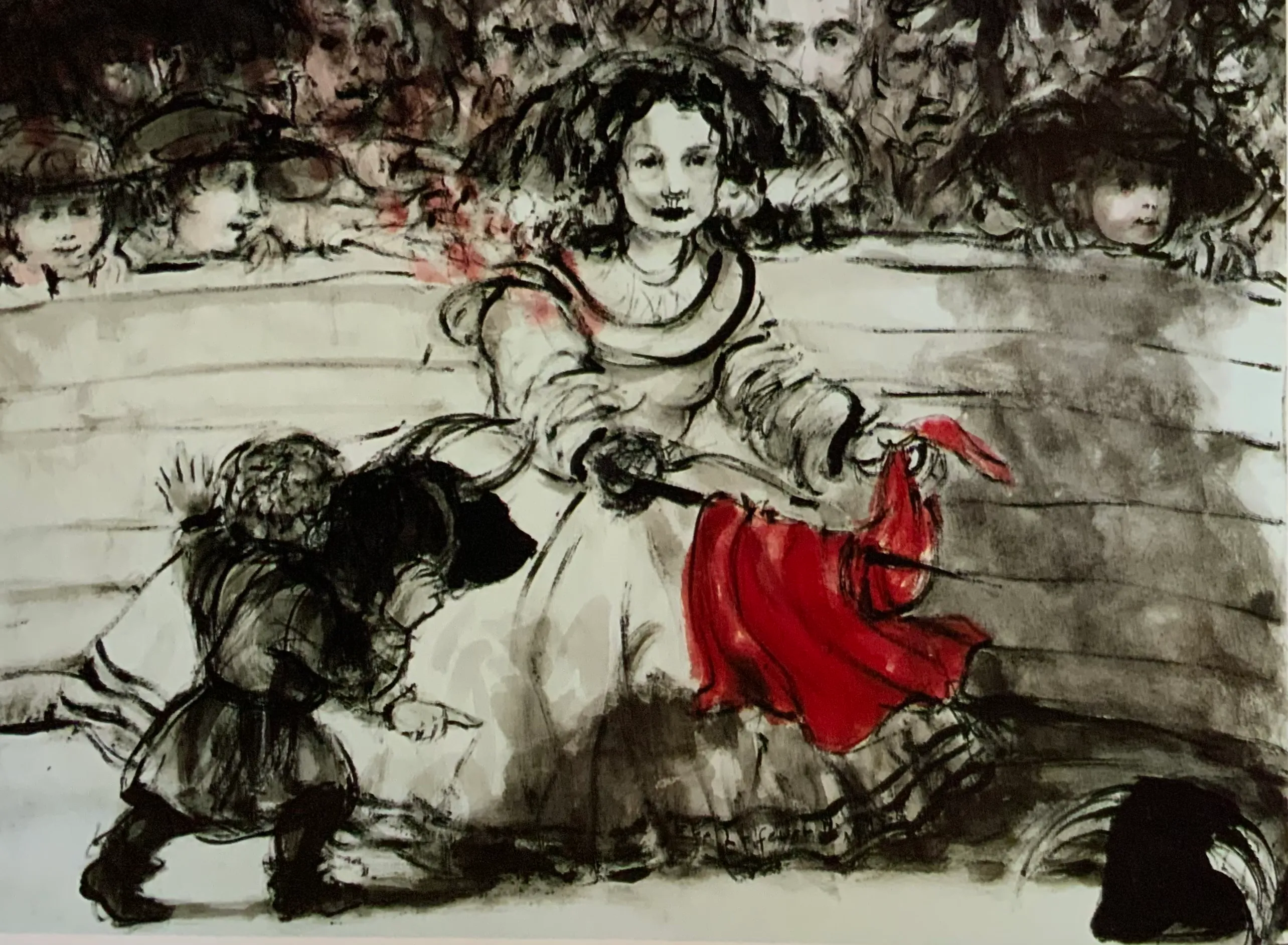 Obra "Juego de toreros" de Eva Lefever