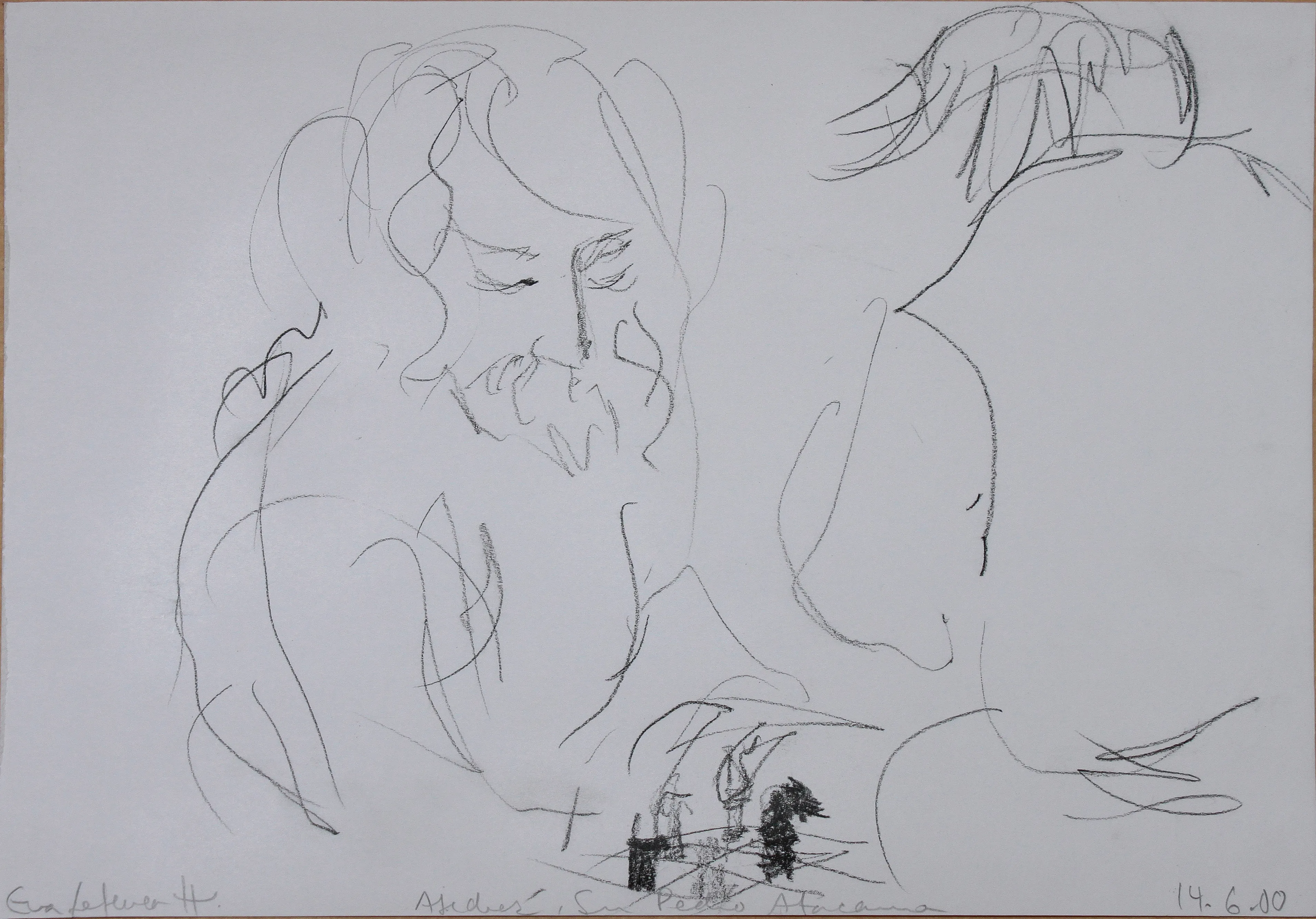 Obra "Jugadores de ajedrez" de Eva Lefever