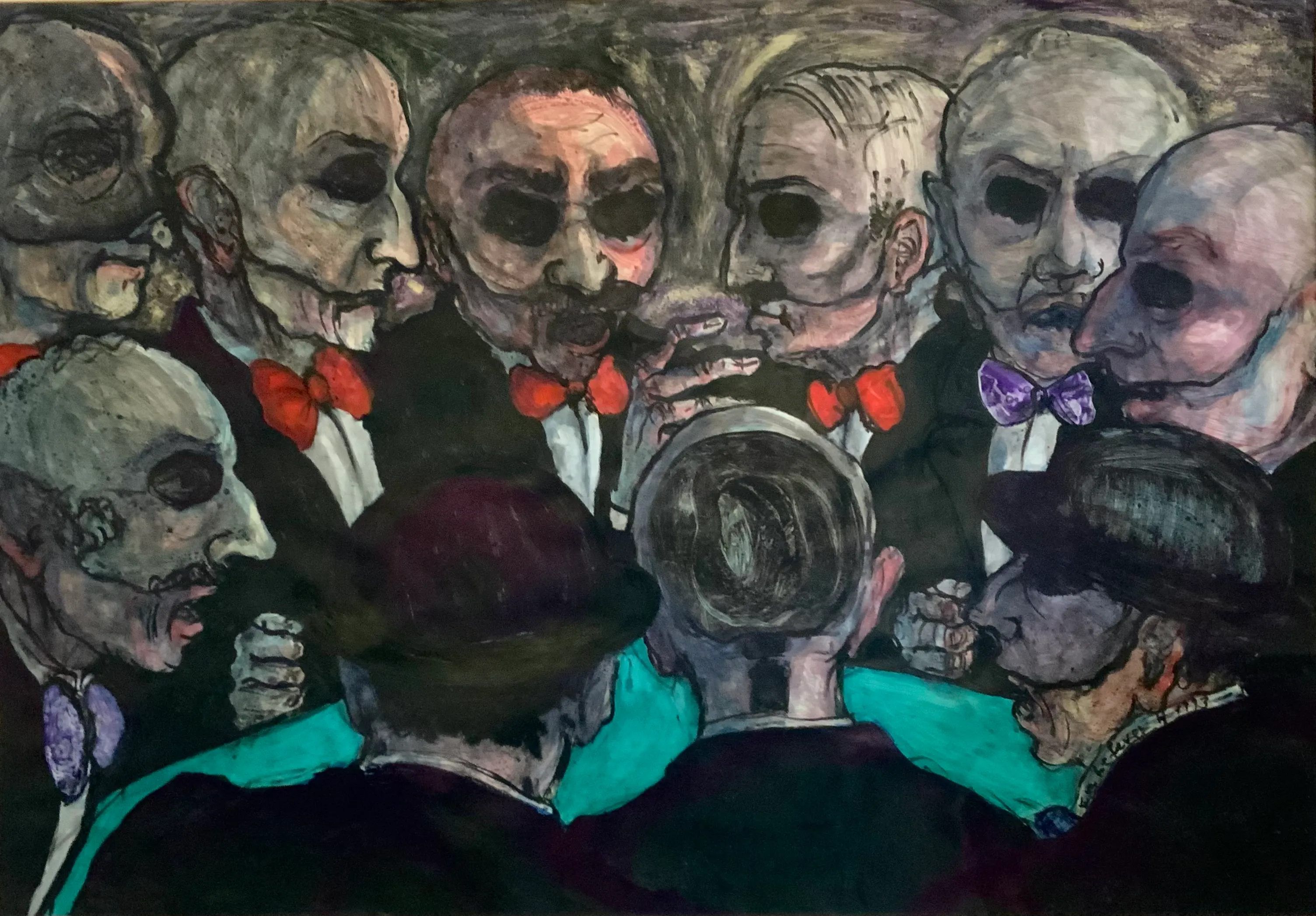 Obra "La Mesa Verde" de Eva Lefever