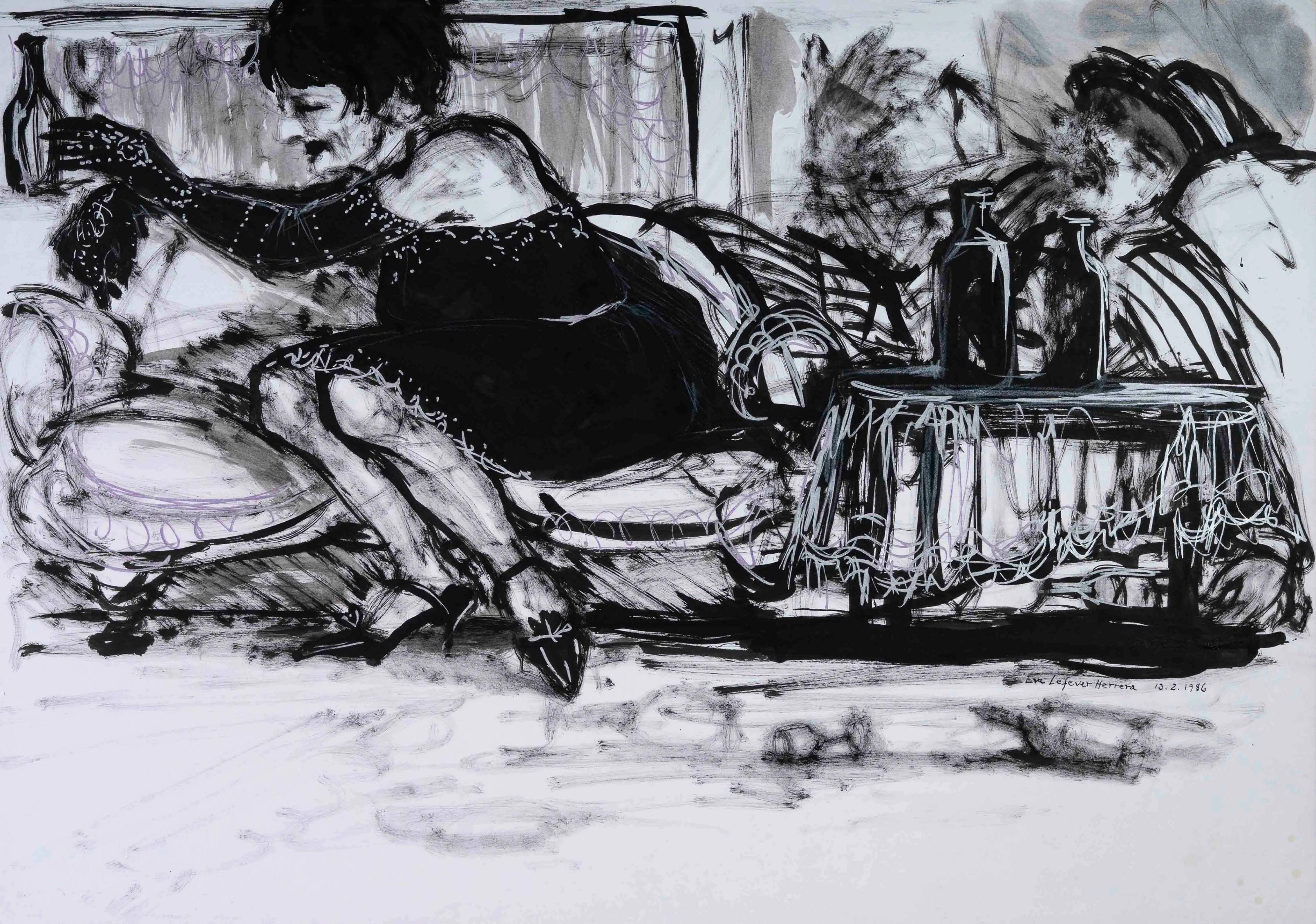 Obra "La resaca" de Eva Lefever