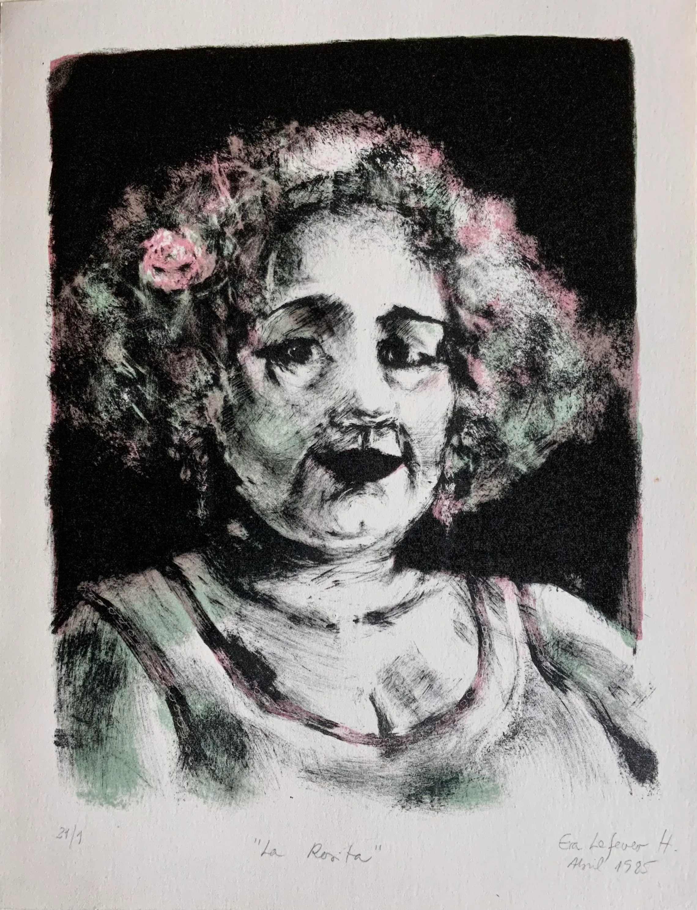 Obra "La Rosita" de Eva Lefever