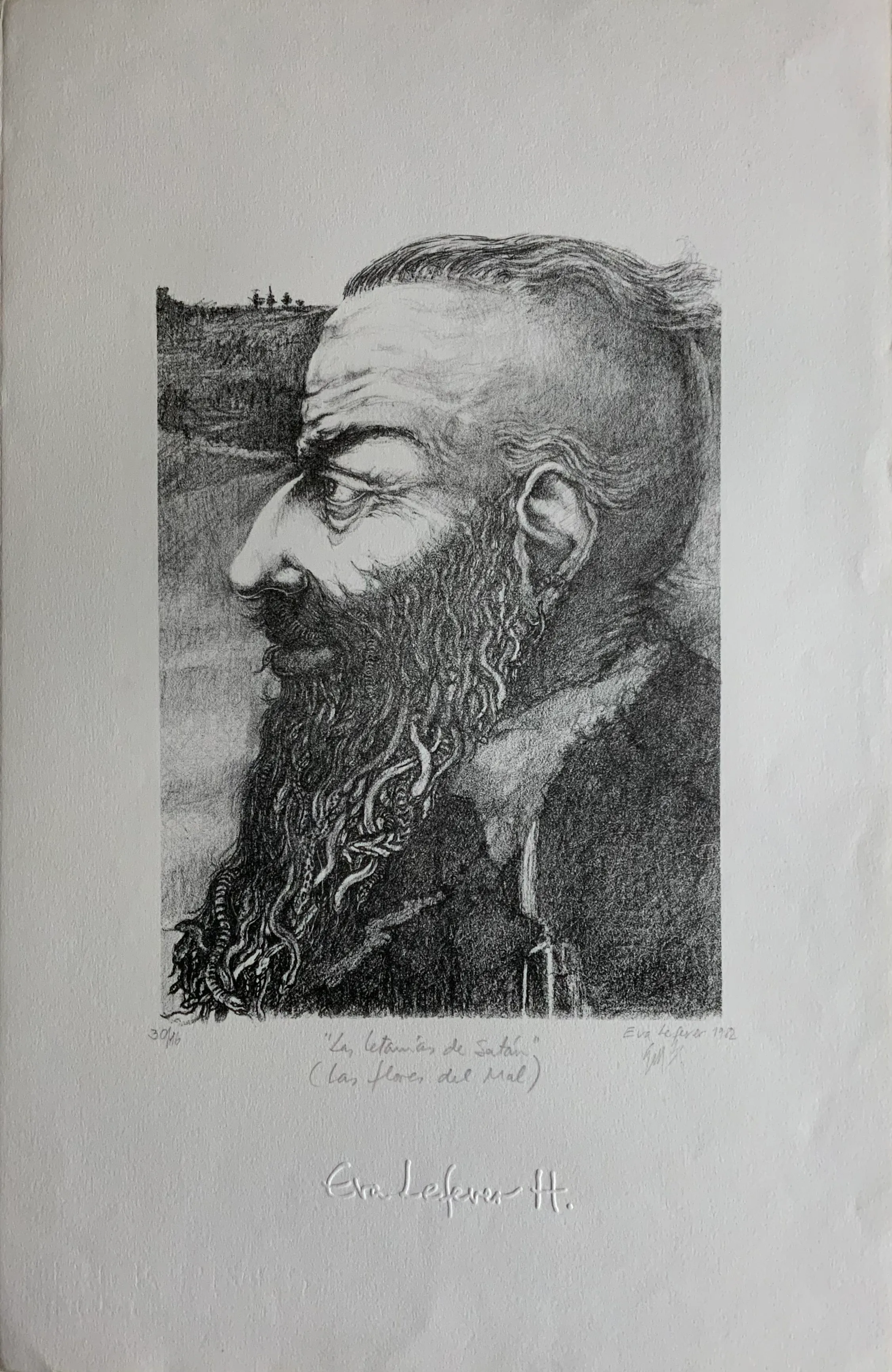 Obra "Las letanías de Satán" de Eva Lefever