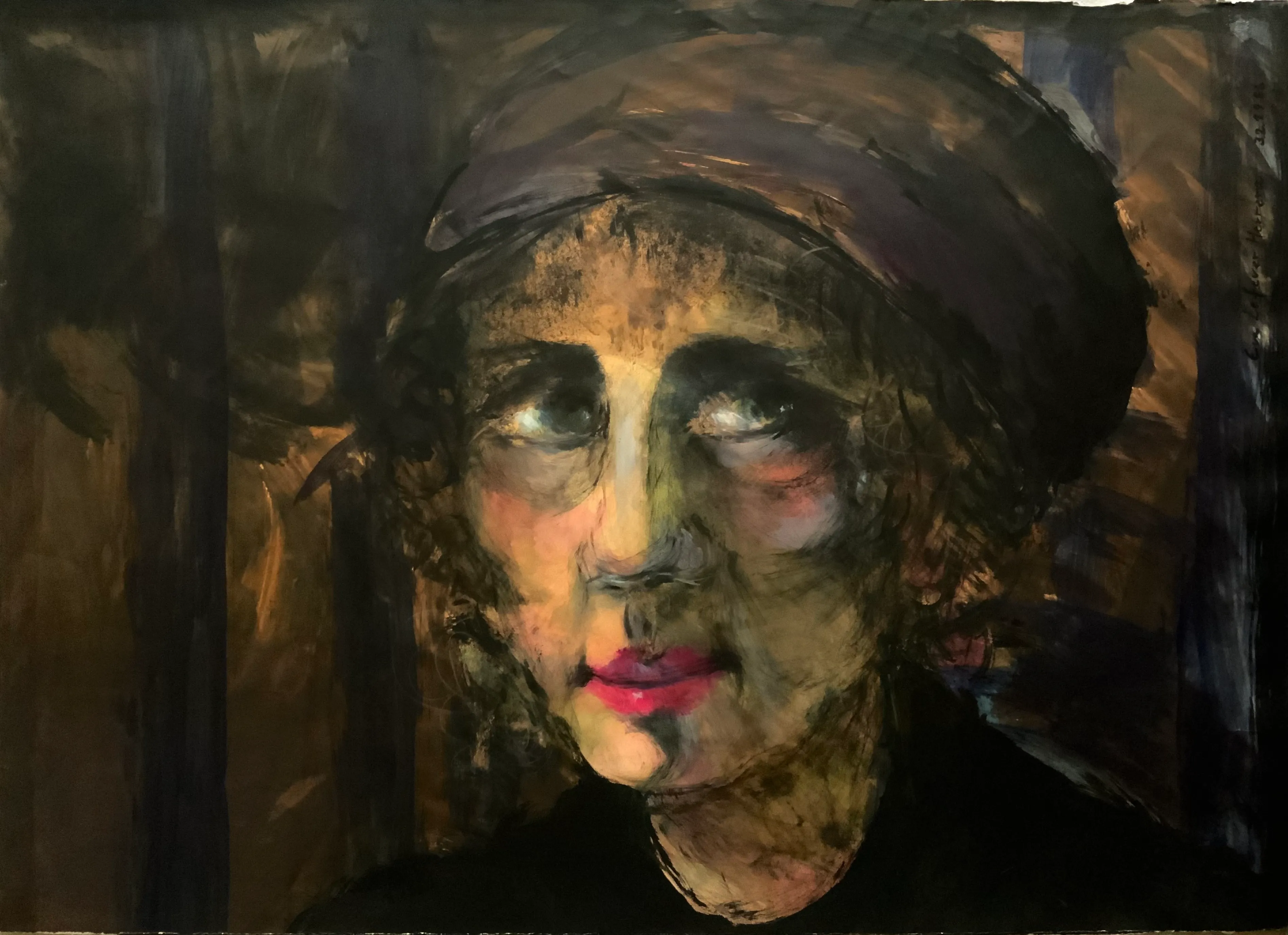 Obra "Los labios rojos" de Eva Lefever