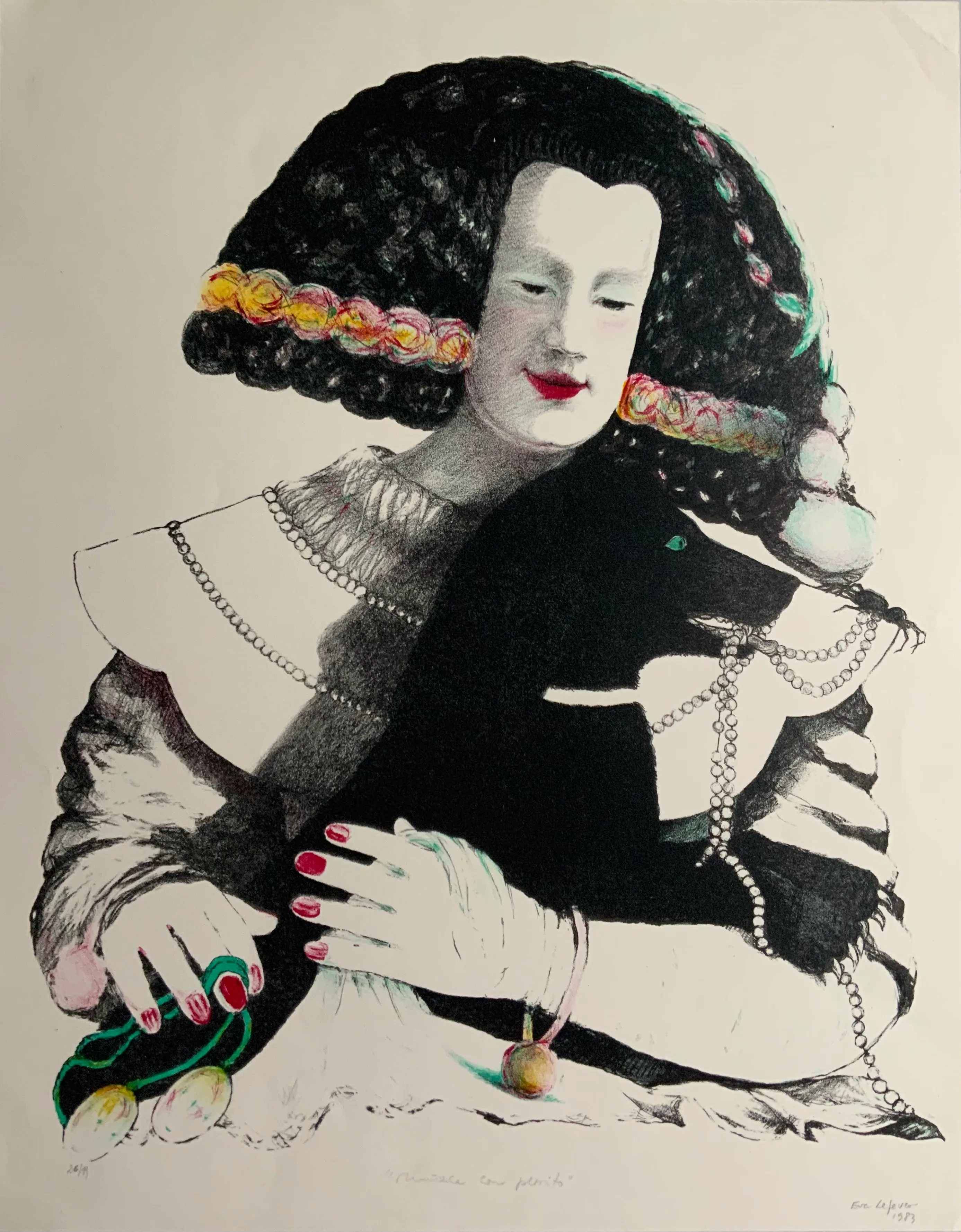Obra "Menina de porcelana" de Eva Lefever