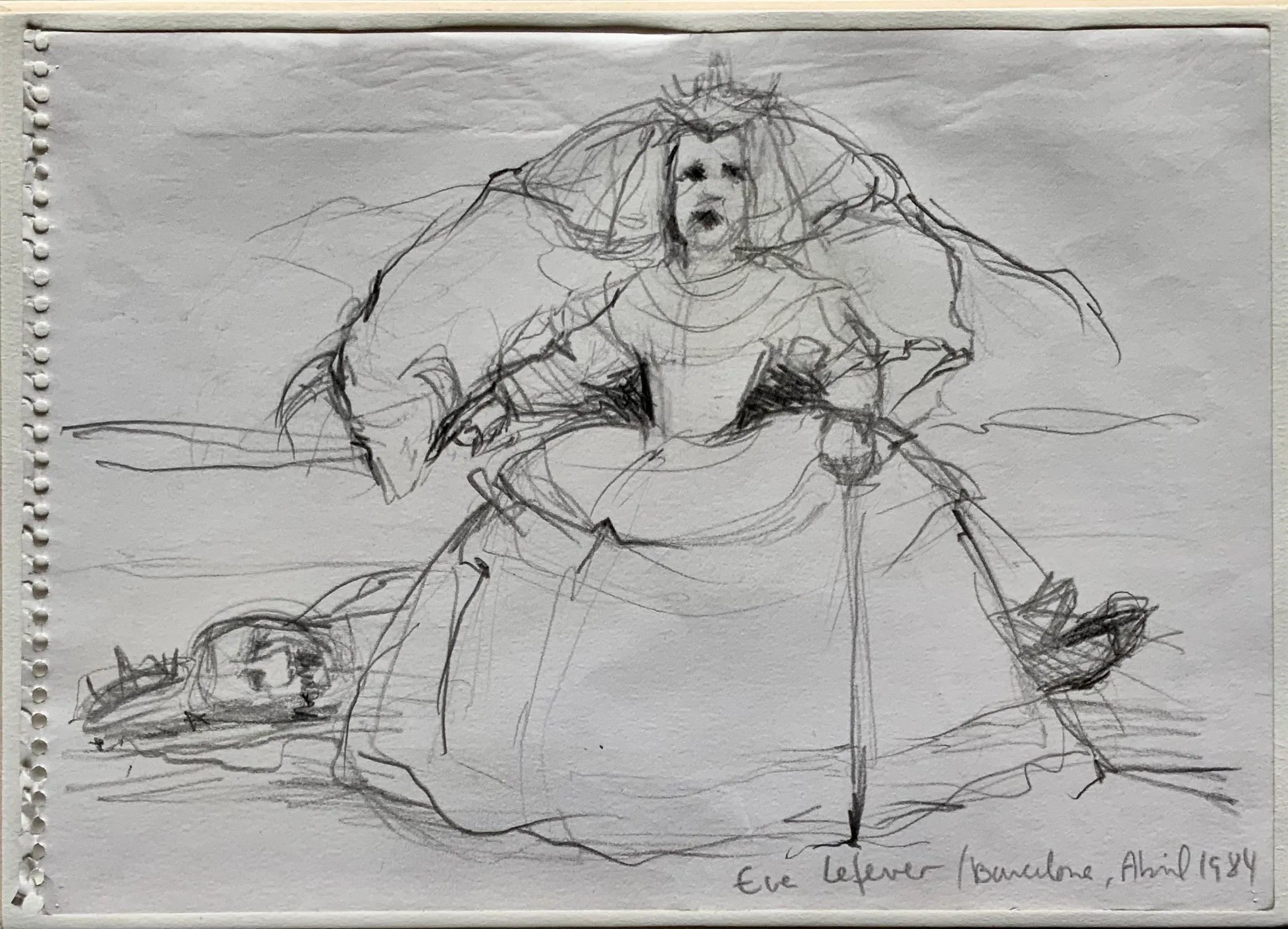Obra "Menina justiciera con algún dictator muerto" de Eva Lefever