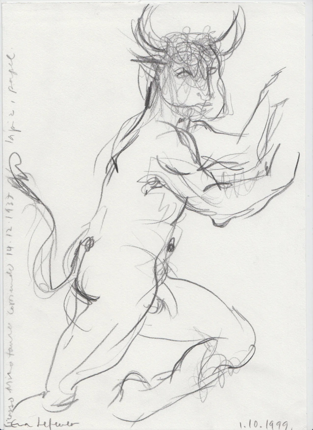 Obra "Minotauro II" de Eva Lefever