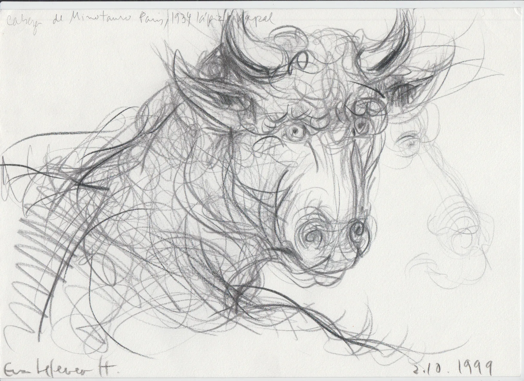 Obra "Minotauro III" de Eva Lefever