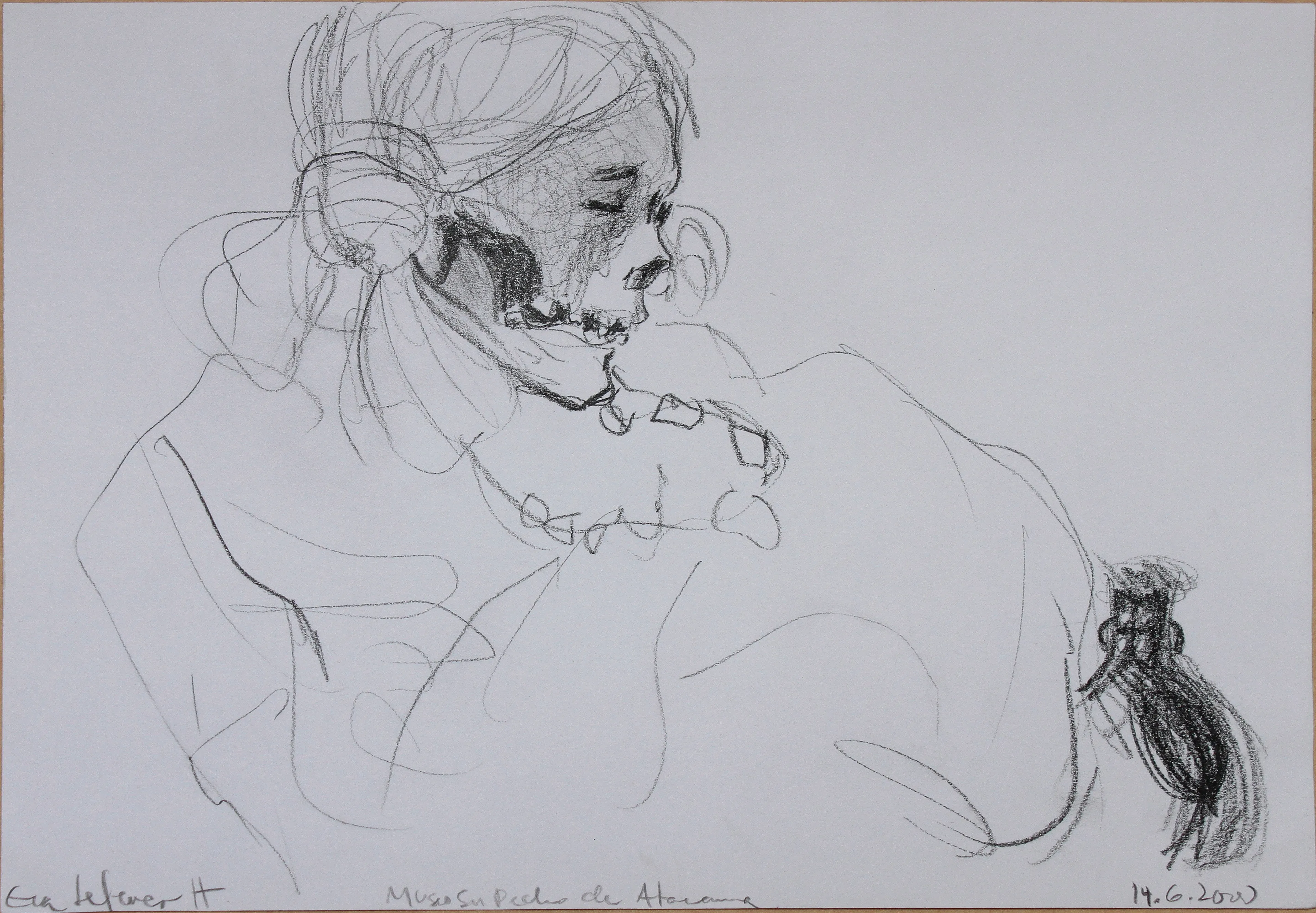 Obra "Miss Chile de perfil" de Eva Lefever