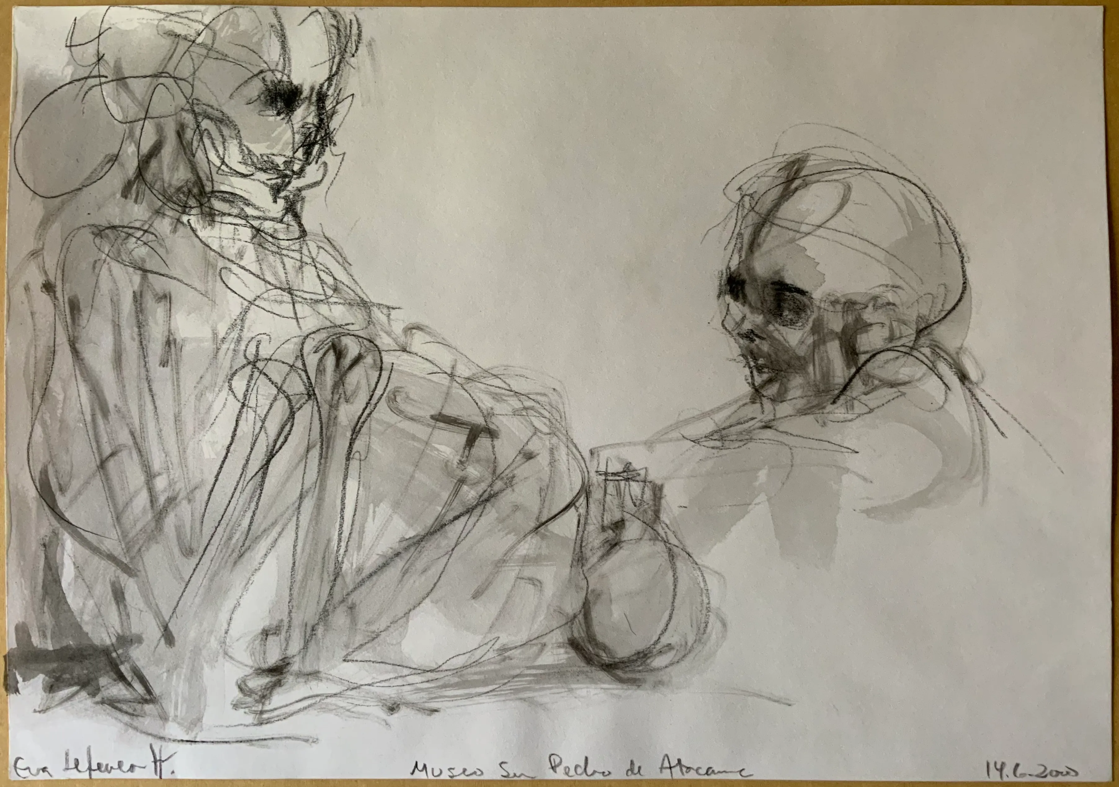 Obra "Miss Chile y acompañante" de Eva Lefever