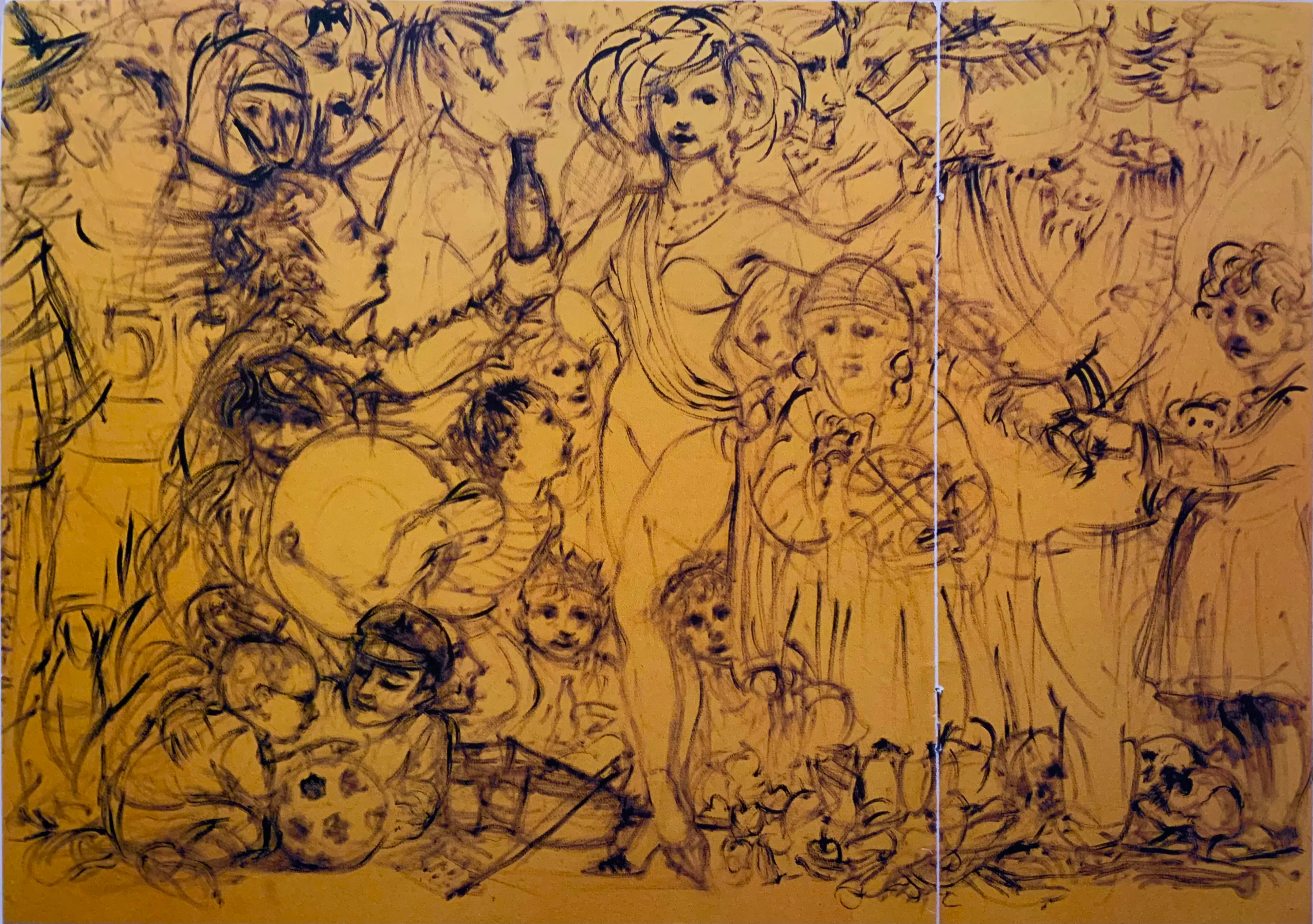 Obra "Miss Chile y comitiva" de Eva Lefever