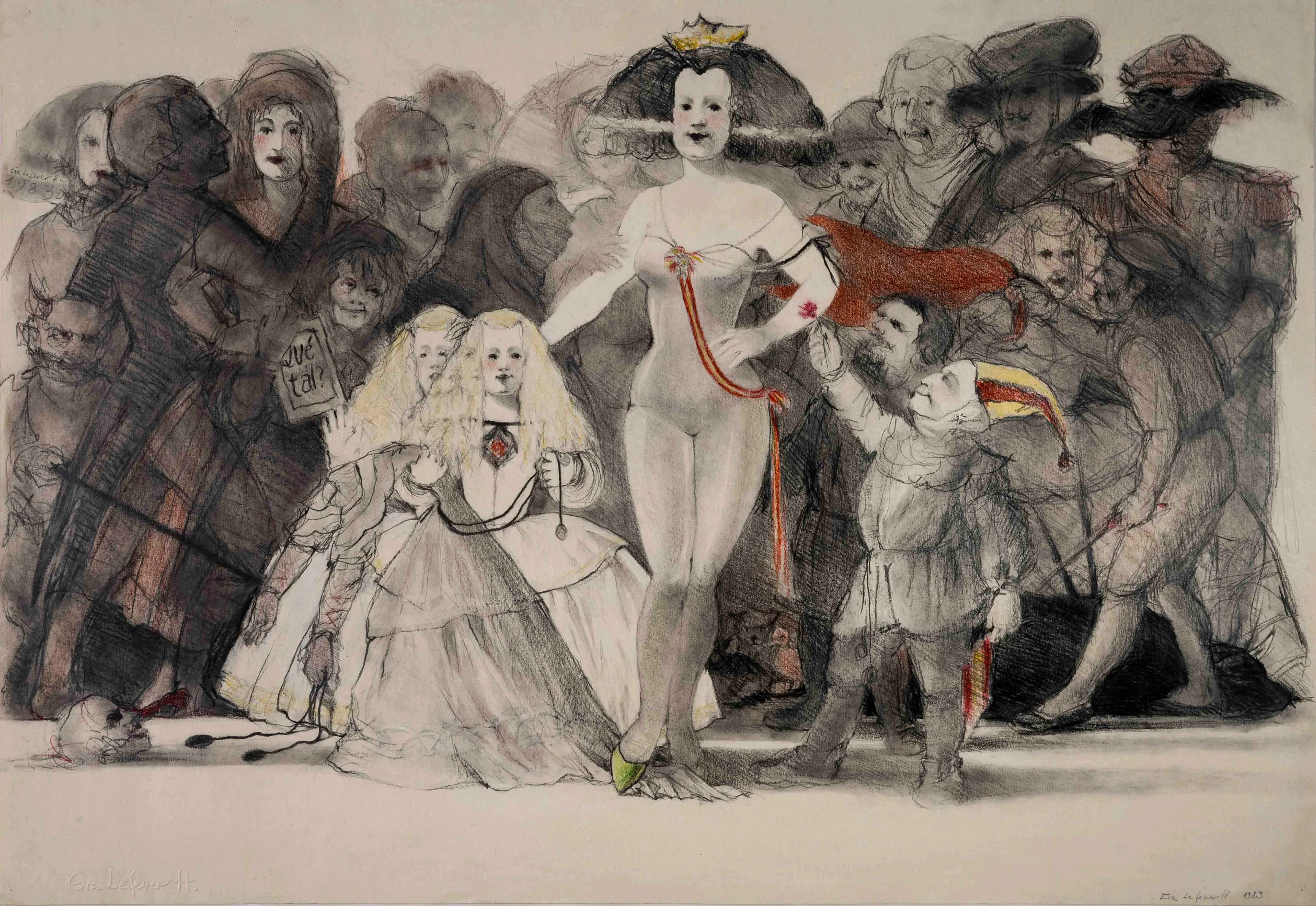 Obra "Miss España y comitiva" de Eva Lefever