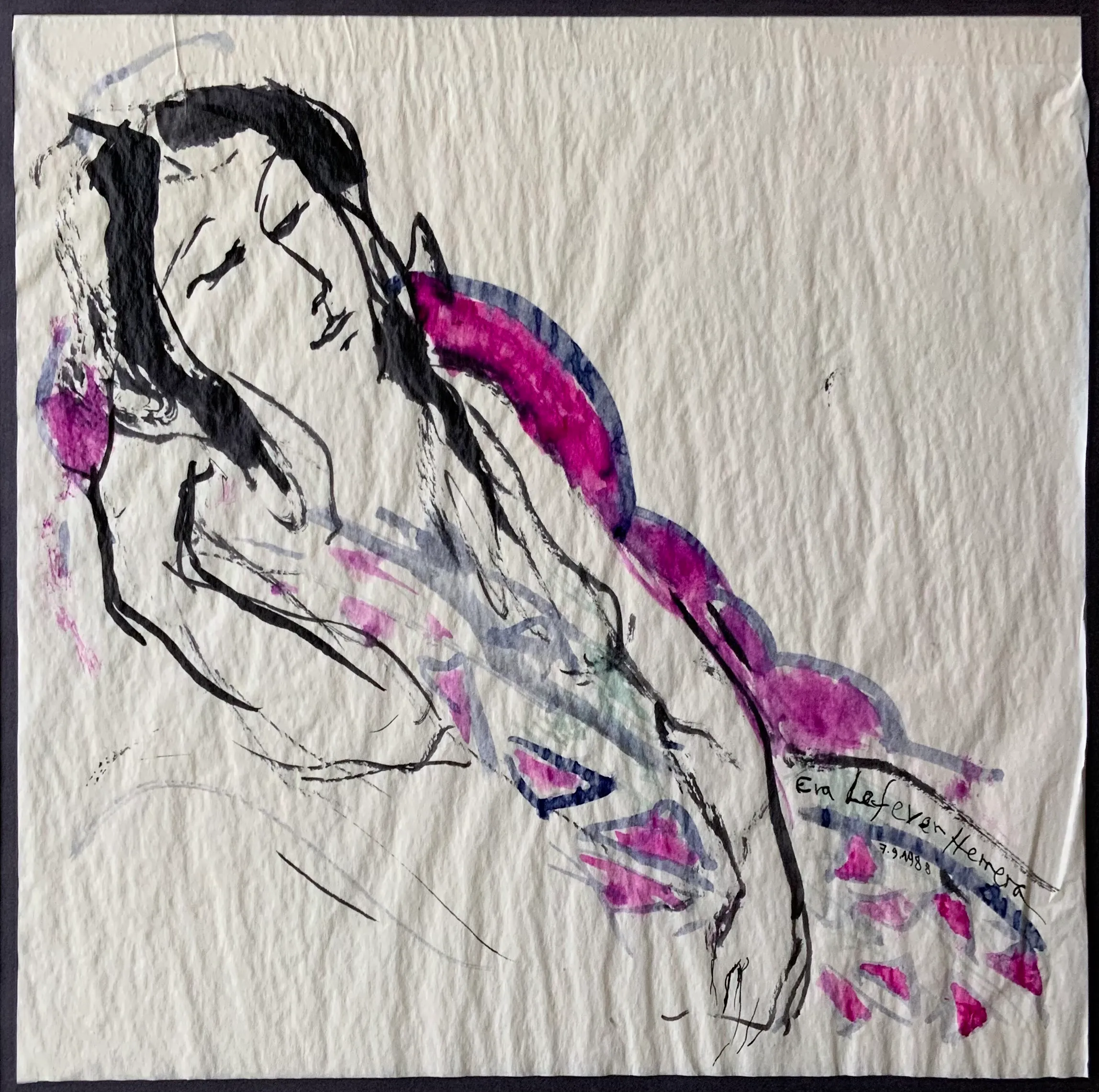 Obra "Mujer dormida" de Eva Lefever