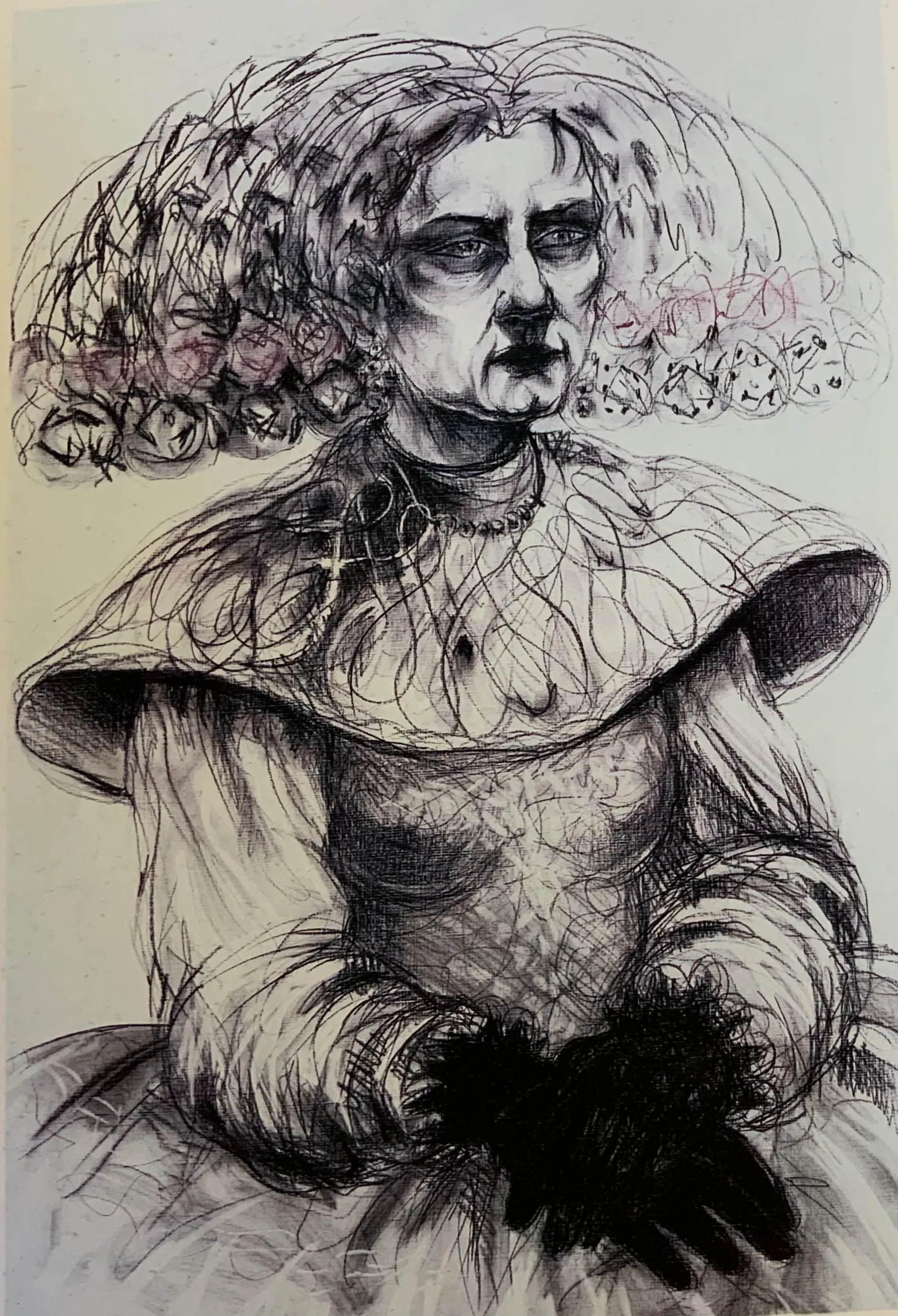 Obra "Mujer triste" de Eva Lefever