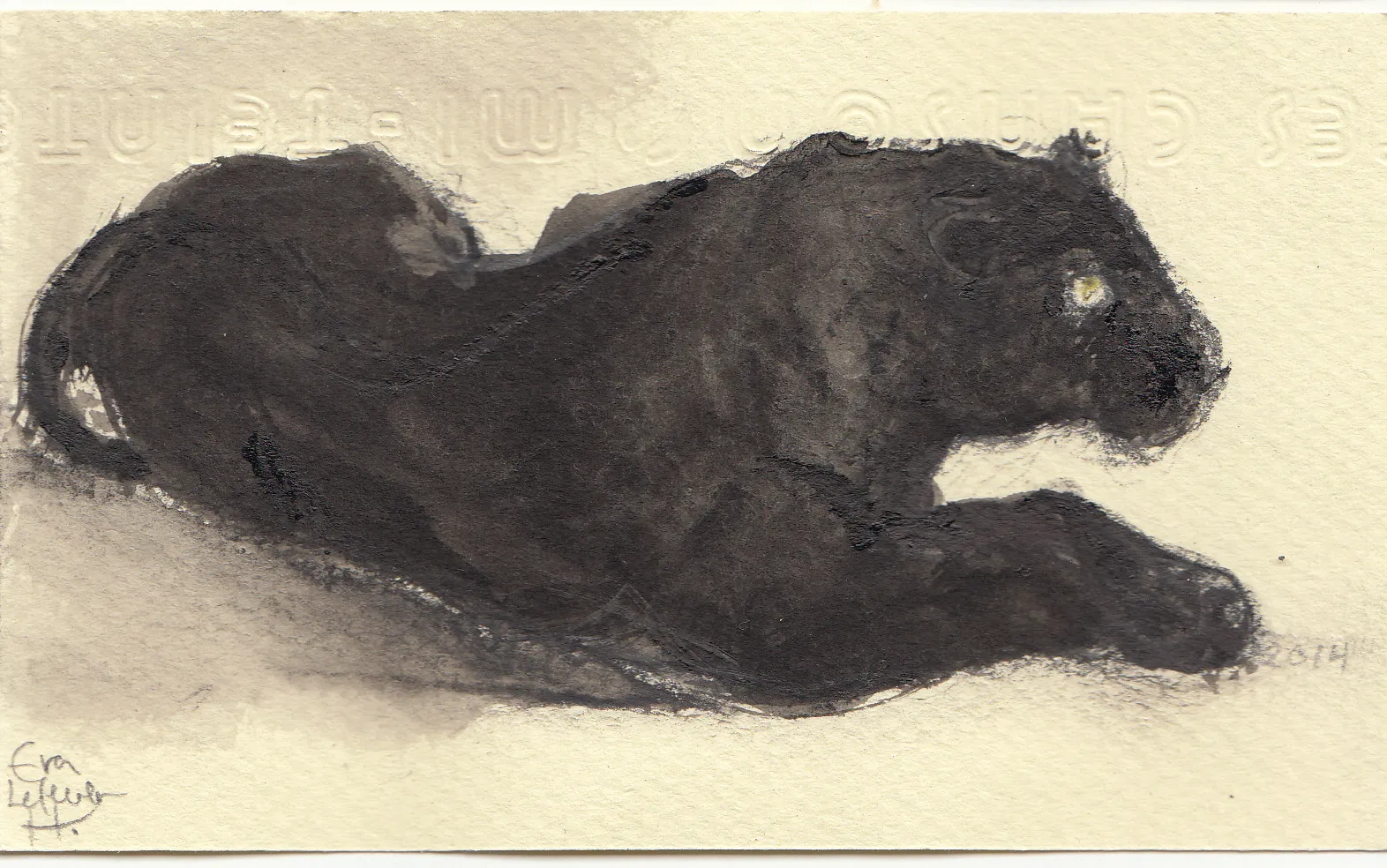 Obra "Pantera I" de Eva Lefever