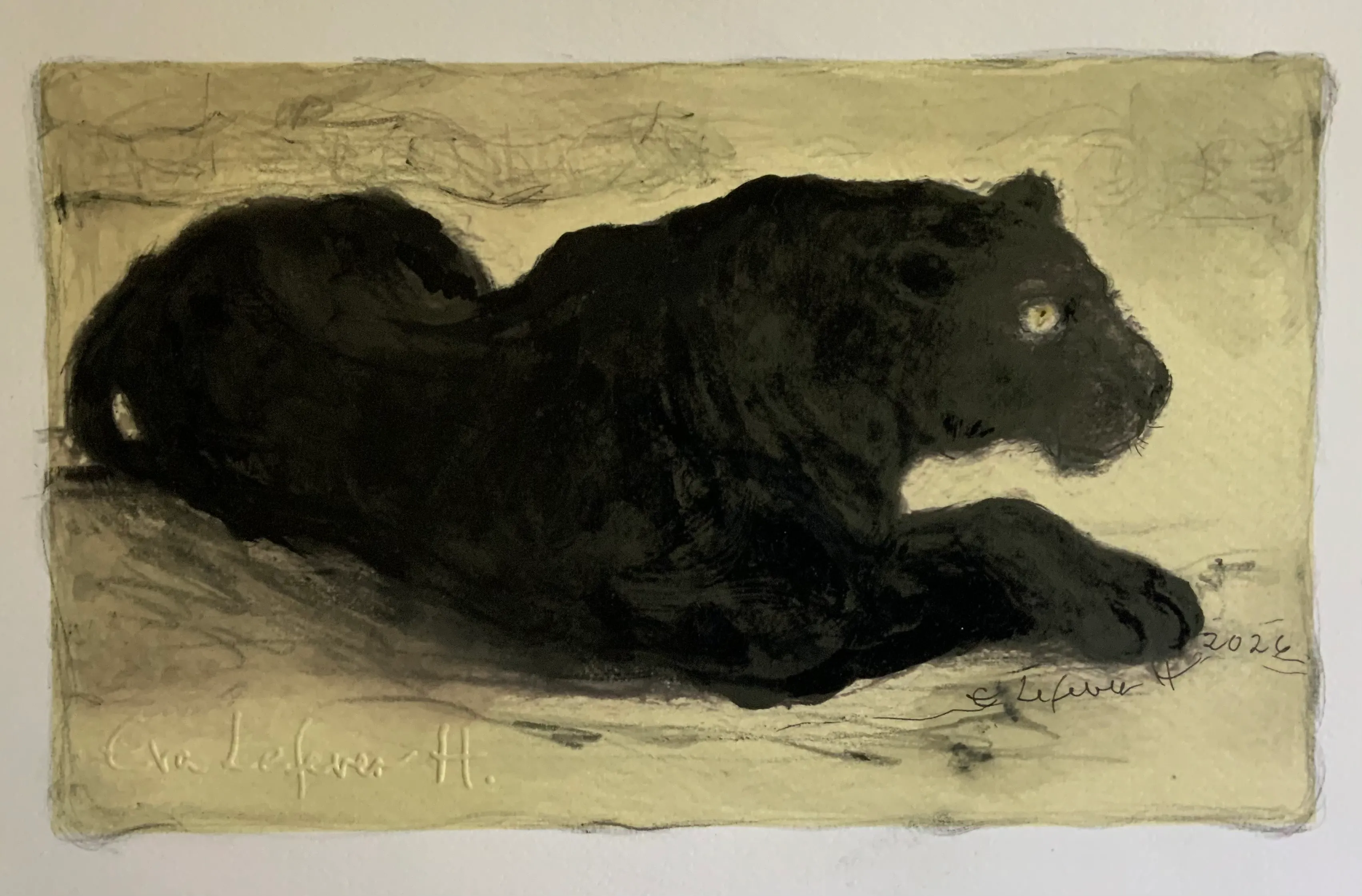 Obra "Pantera (Variación 1)" de Eva Lefever